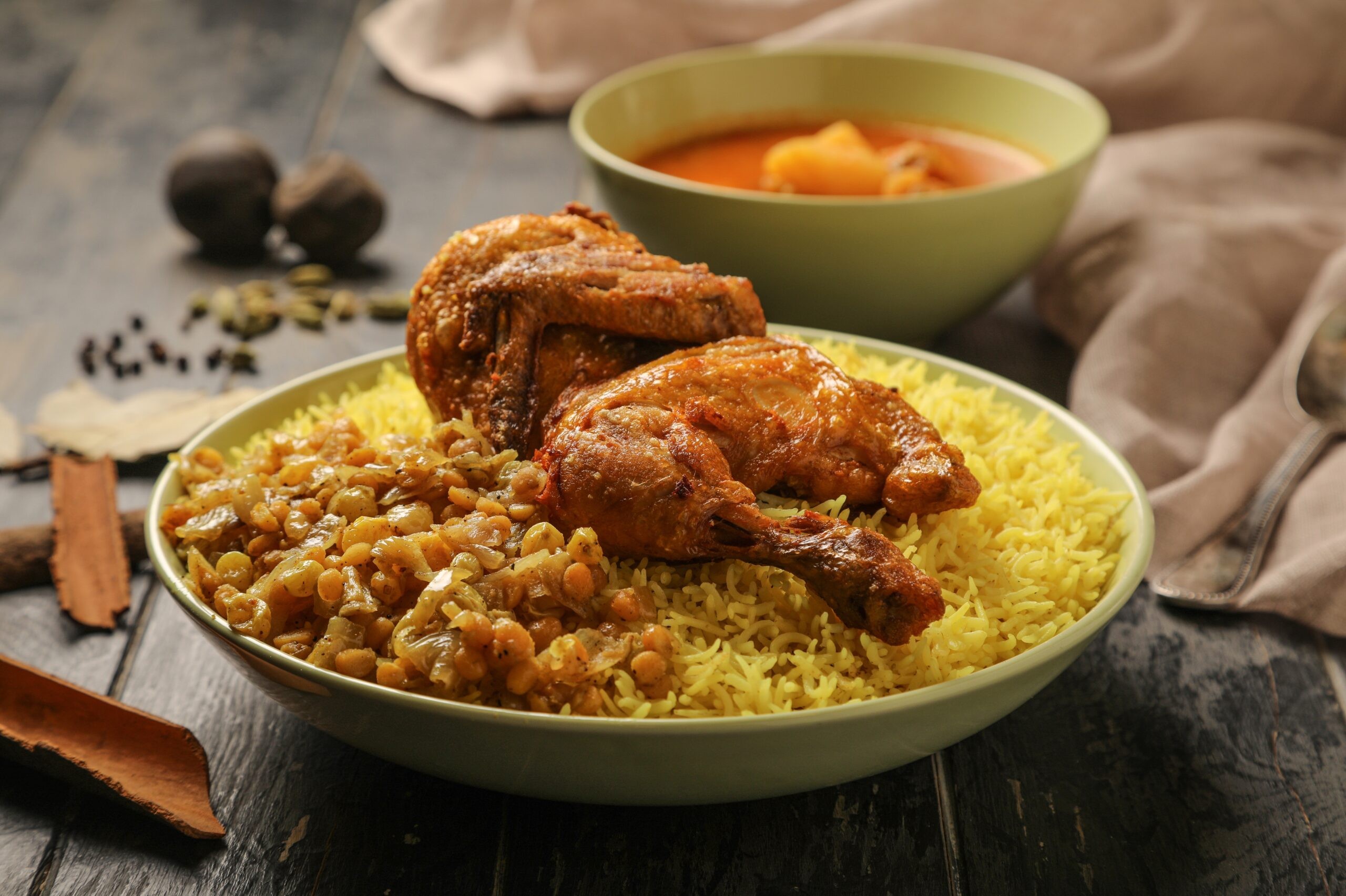 Majboos, in this case with chicken, is a special-occasion dish./Shutterstock