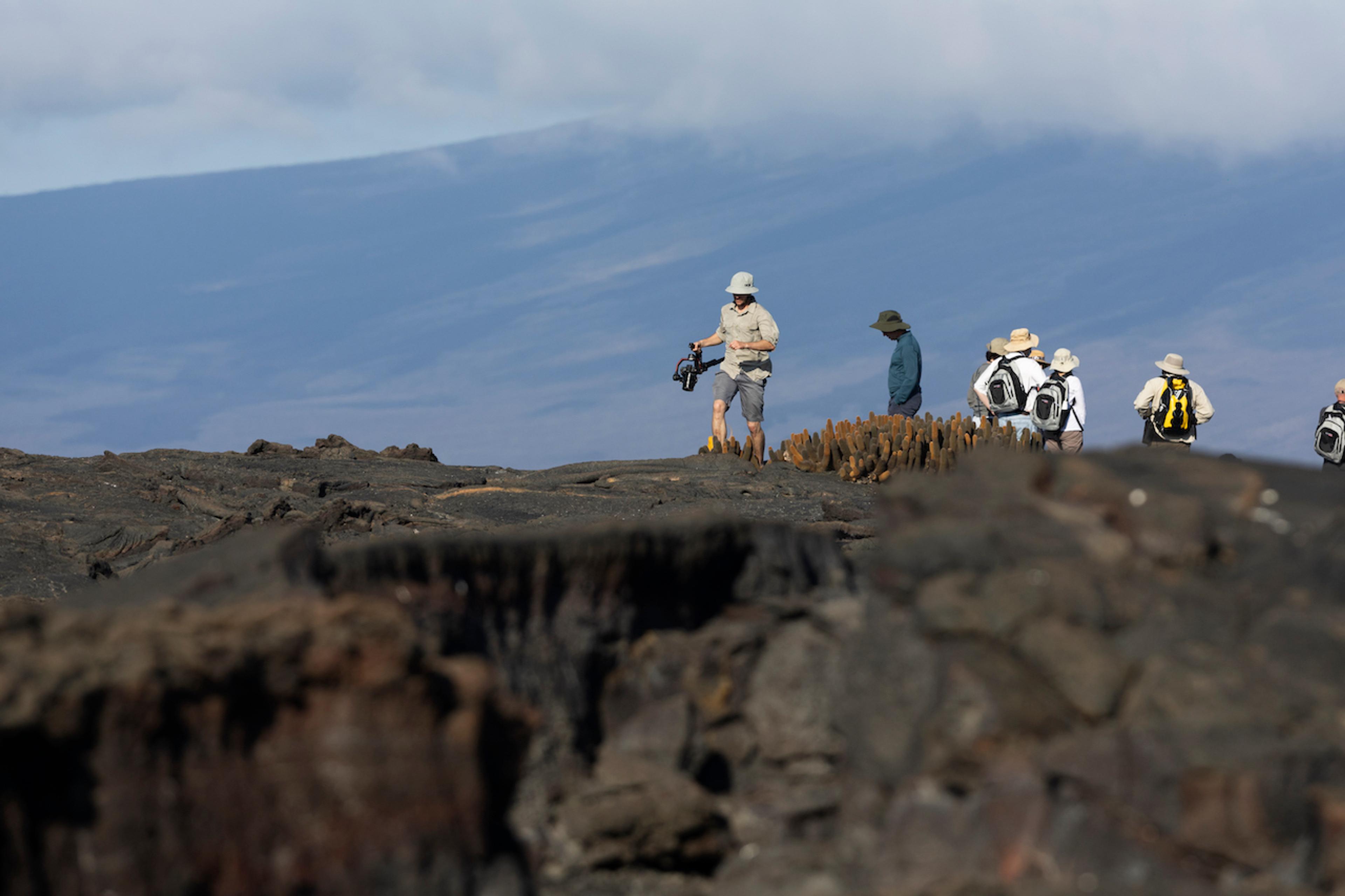 Exploring Punta Espinoza in Fernandina Island./Lucia Griggi