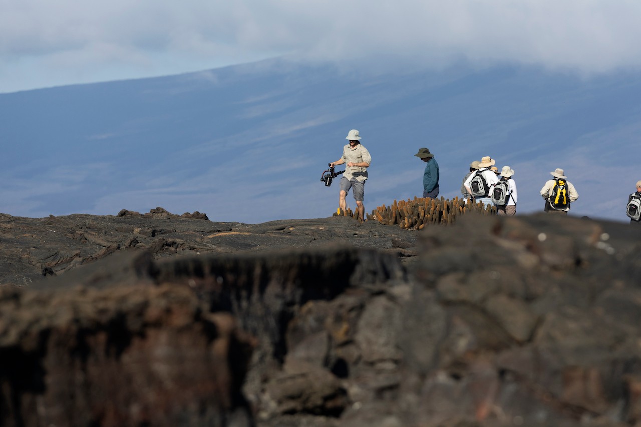 Exploring Punta Espinoza in Fernandina Island./Lucia Griggi