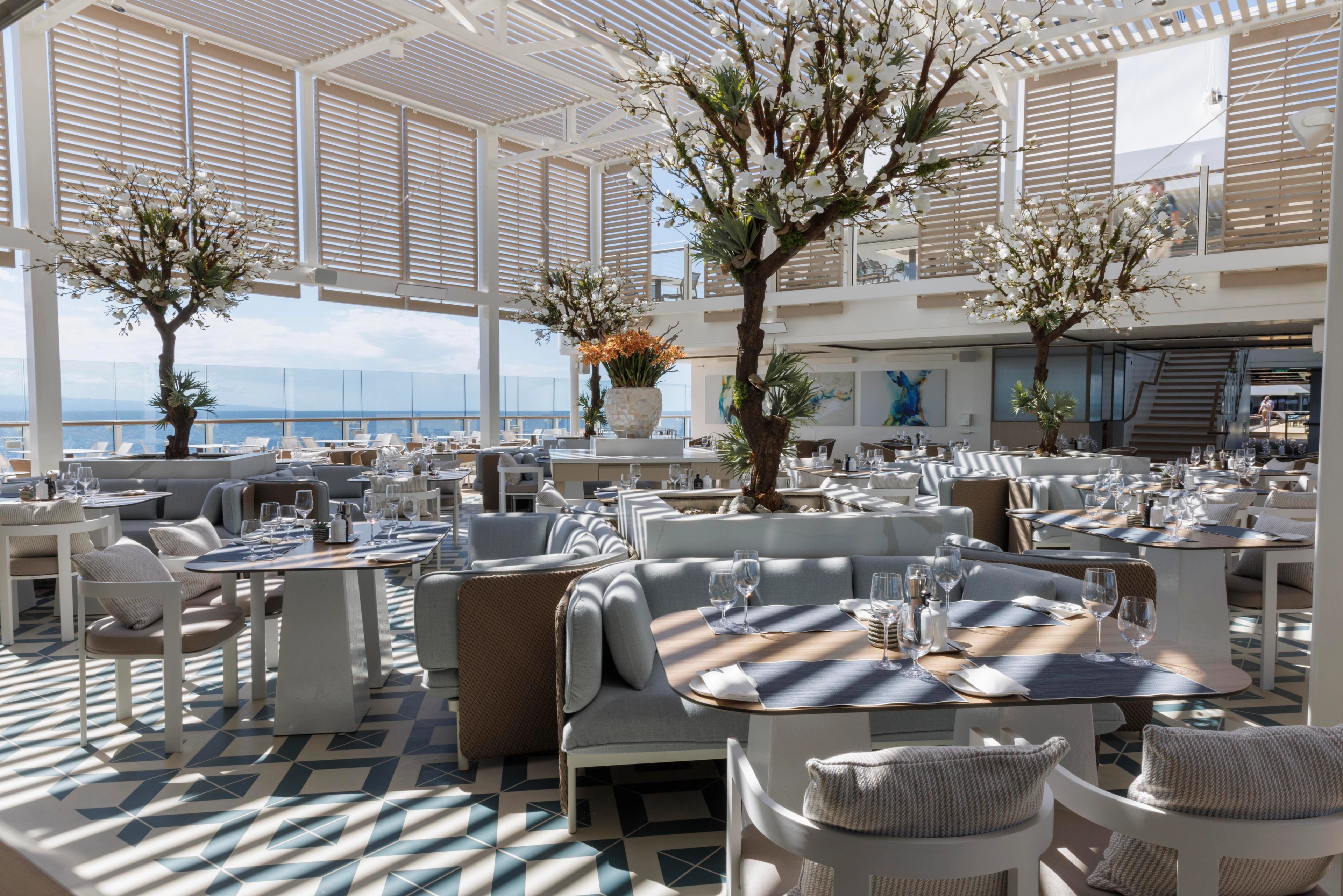 For many of us, the Marquee Restaurant on a top deck of Silver Ray and Silver Nova is a favorite for the food and the indoor/outdoor ambience