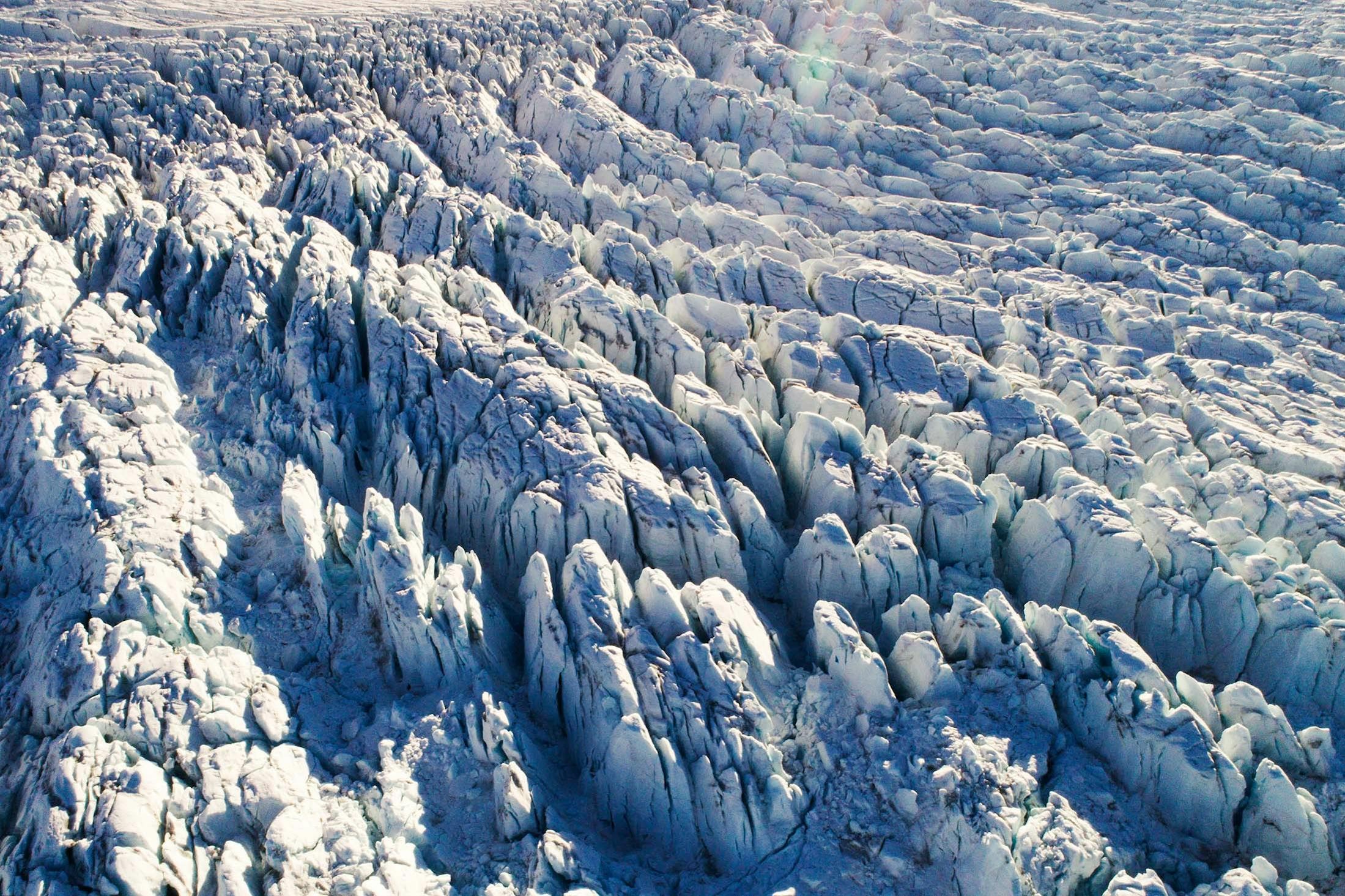 Arctic ice in Monacobreen Glacier, Svalbard