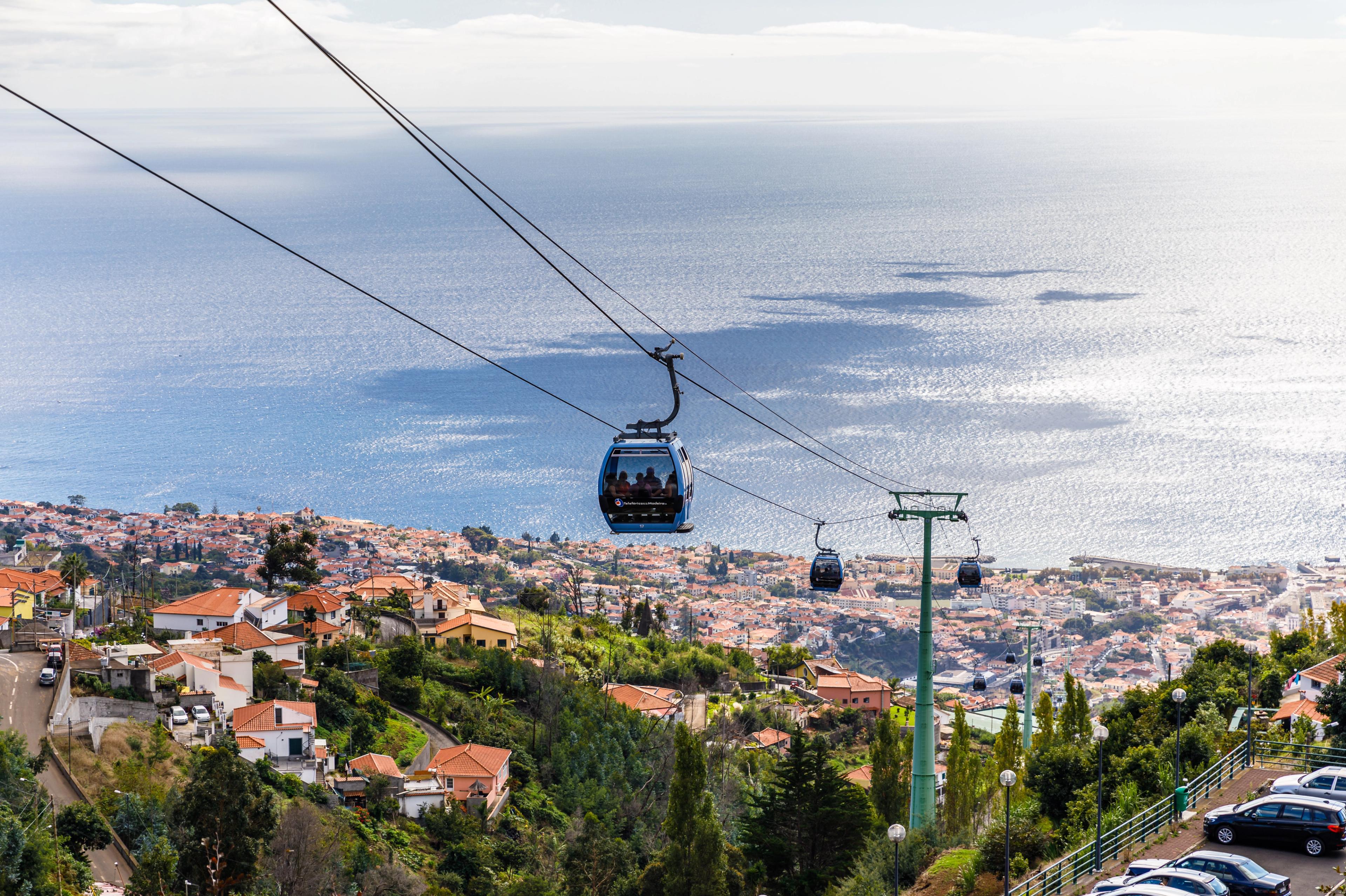 Panoramic View of Funchal from Funchal Cable Car.