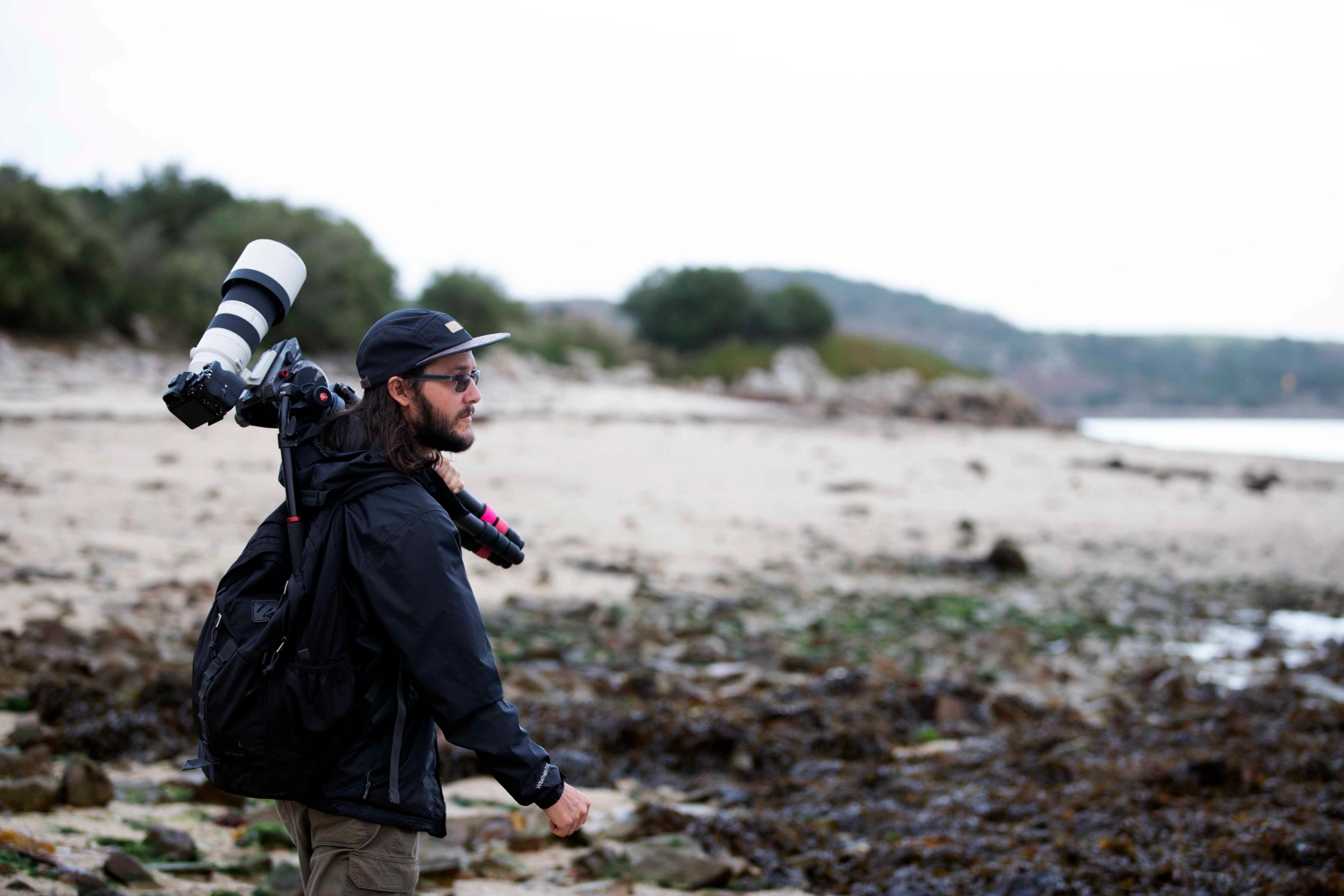 Filmmaker Ross Vernon McDonald surveys the landscape of the Isles of Scilly.