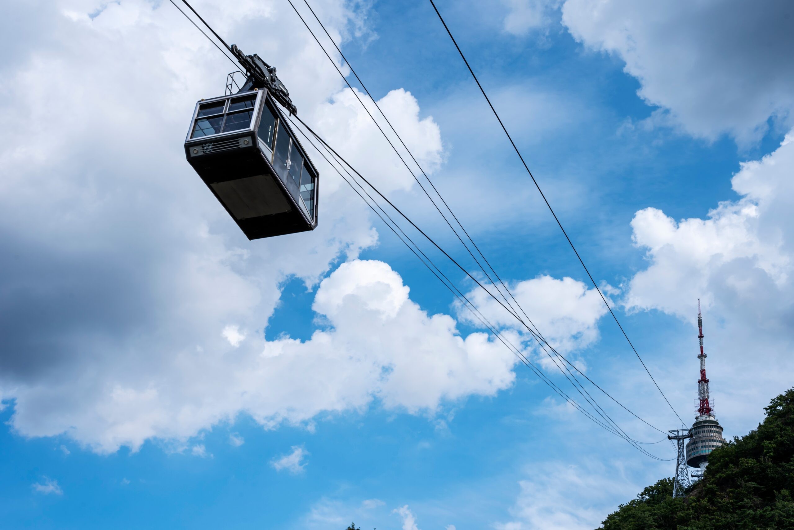 You can take a cable car to Namsan Seoul Tower and get great views too./Shutterstock