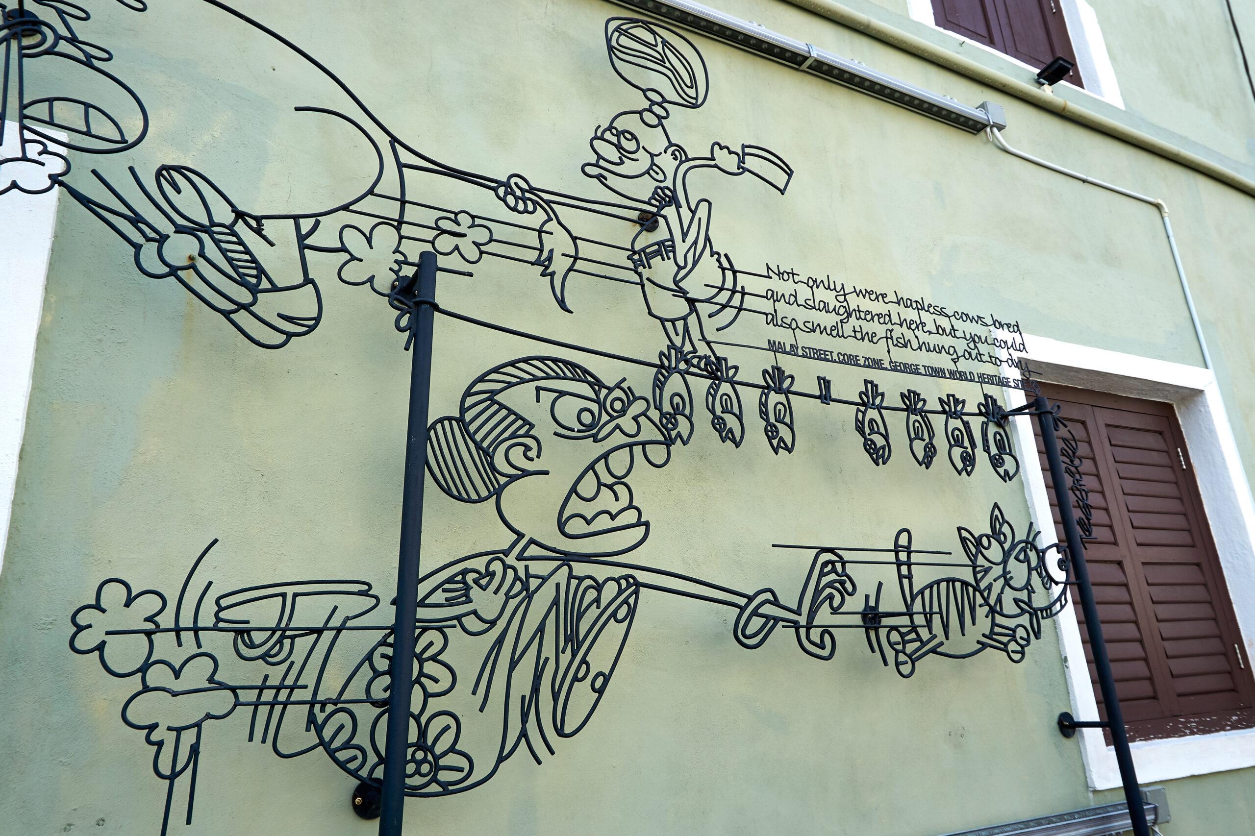 Wire sculpture in Penang/photo © Juergen Huber | Dreamstime.com