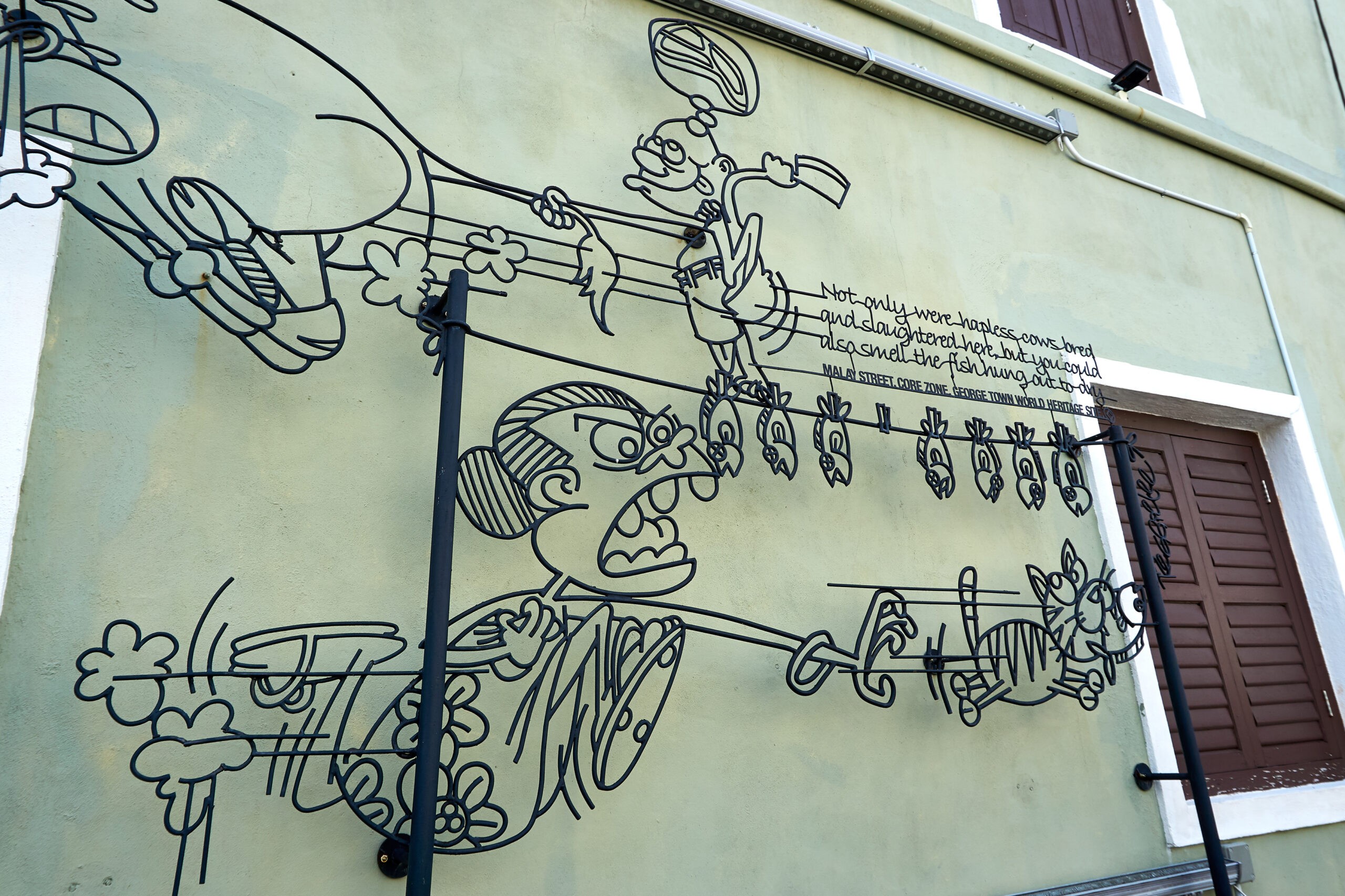 Wire sculpture in Penang/photo © Juergen Huber | Dreamstime.com