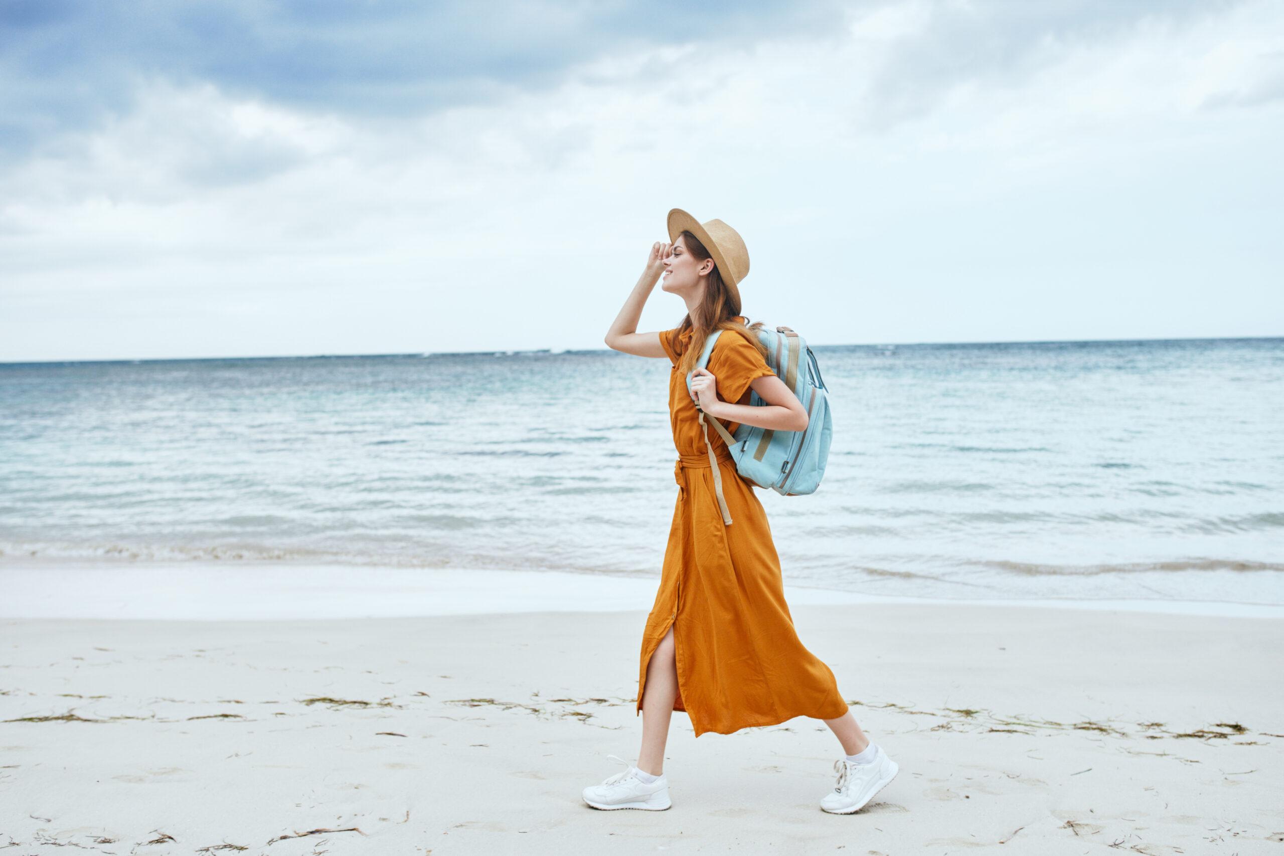 Loose, flowing clothing is a good choice to stay cool, but tightly woven clothing blocks sun better./Shutterstock