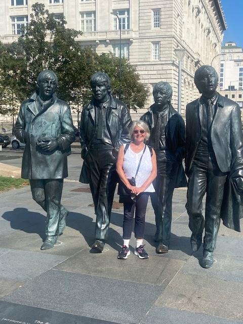 Hanging out with Mary and the "fabulous four" in Liverpool/Photo by Larry O'Connor for Silversea