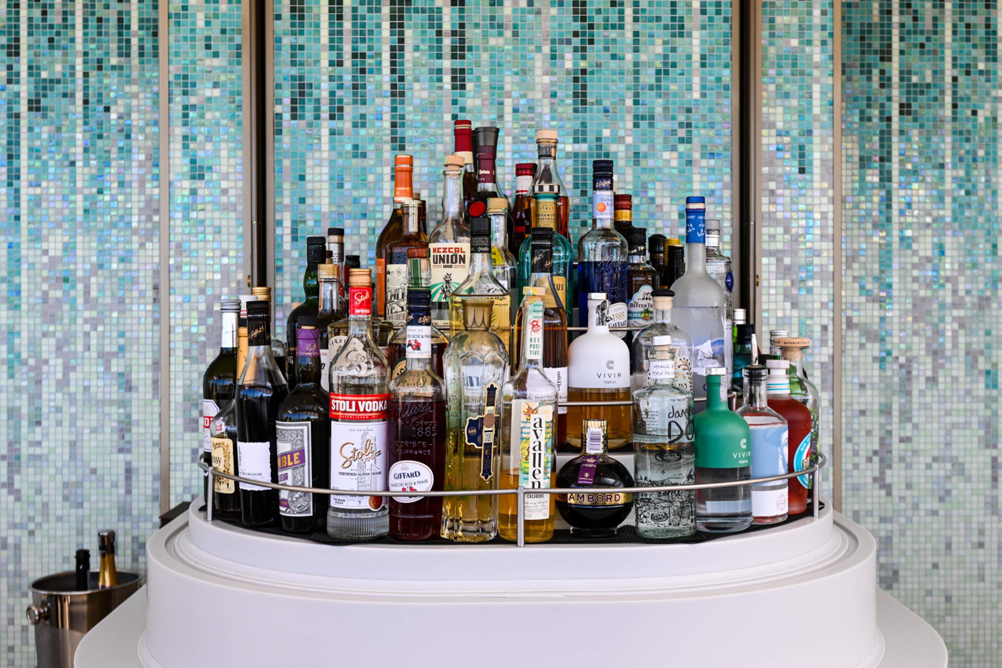 The Dusk Bar's specialty is the unusual, both in spirits and in sunsets./Photo by David Swanson for Silversea