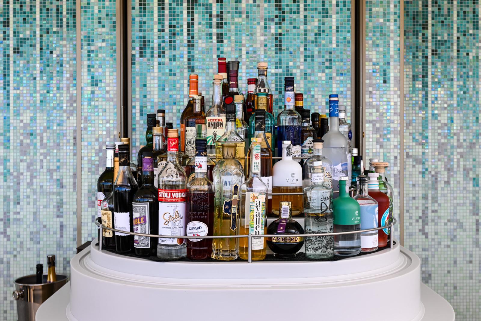 The Dusk Bar's specialty is the unusual, both in spirits and in sunsets./Photo by David Swanson for Silversea