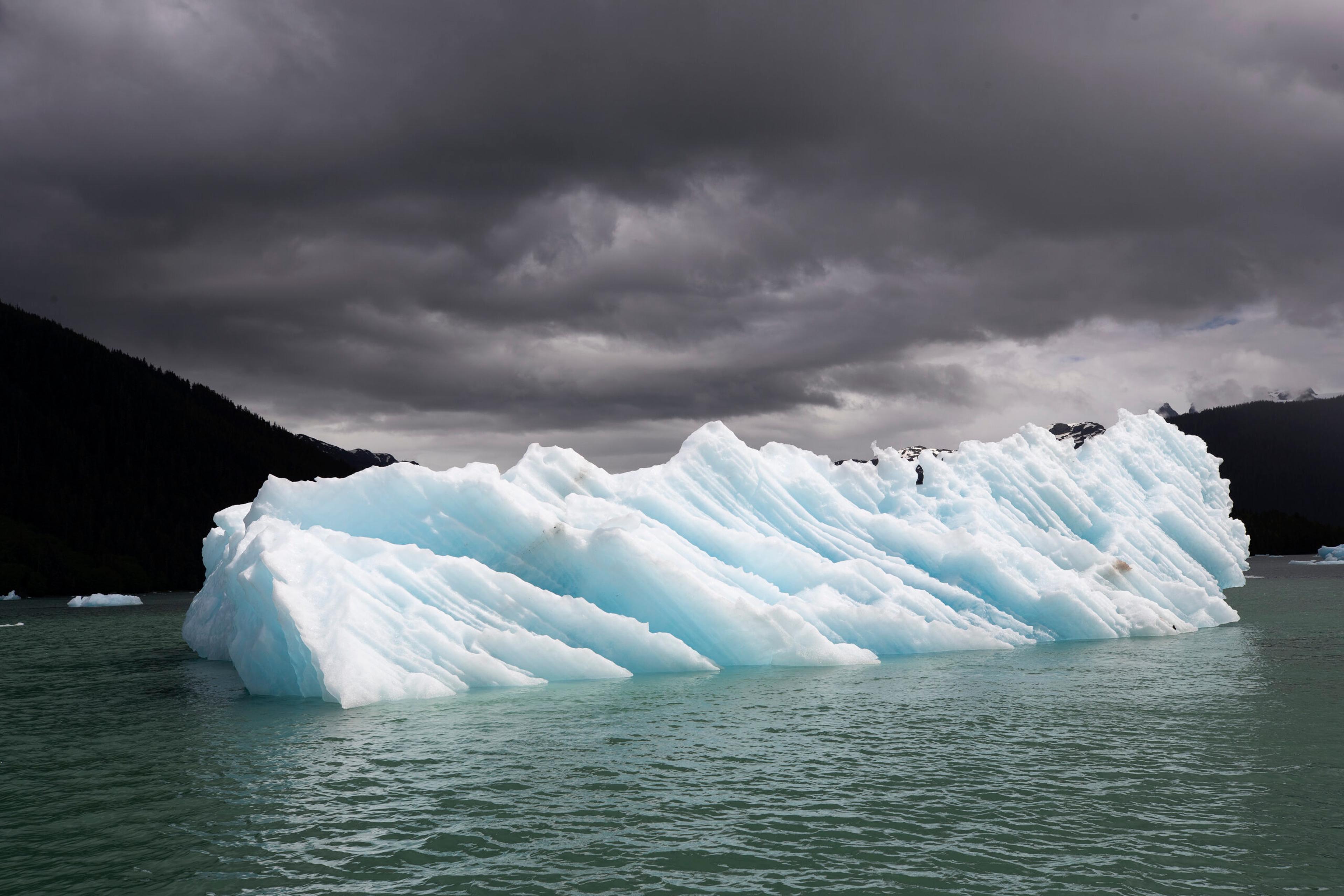 Interplay of light and shadow on ice in Alaska's LeConte Bay./Lucia Griggi/Silversea