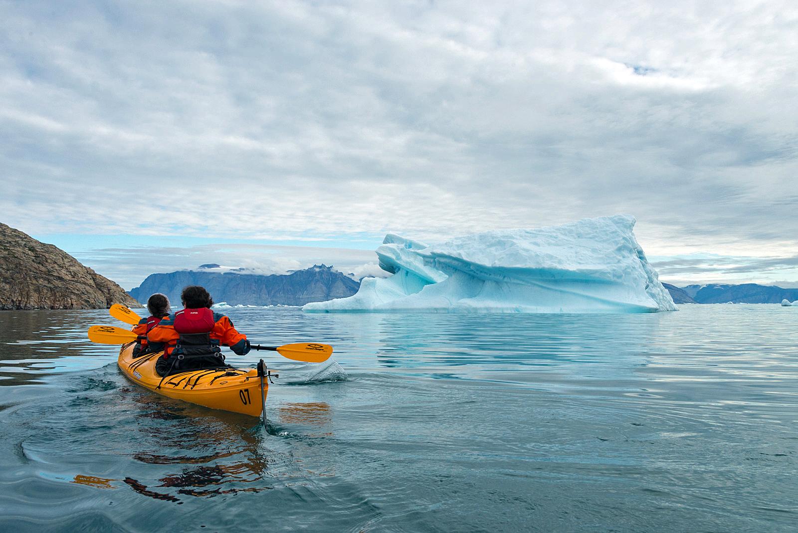 Kayaking? You'll need to attend a "how-to" session for before you set off in Greenlandic waters./Photo by David Swanson for Silversea