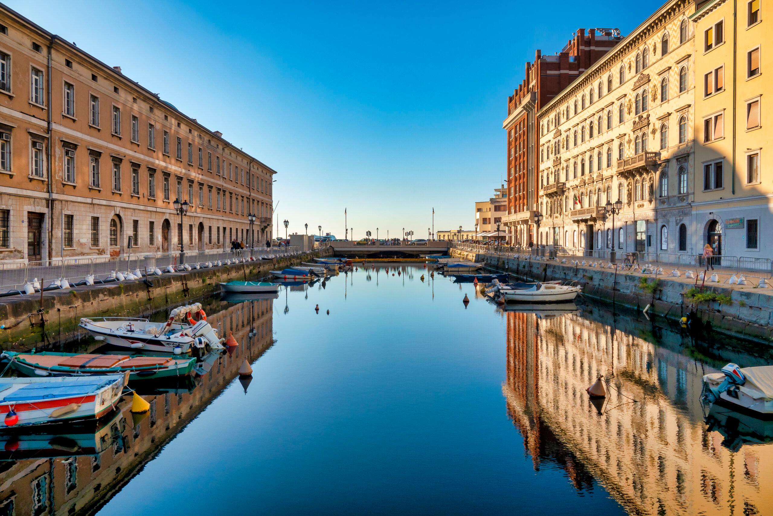 View of the Canal Grande, Trieste, Italy/Getty Images