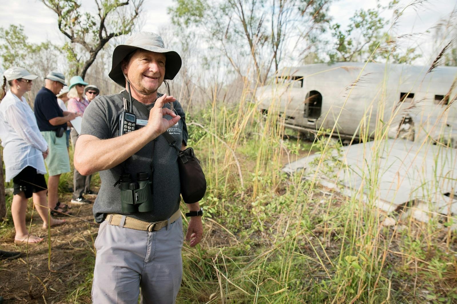 Crocodile expert Malcolm Turner shares his knowledge with guests in the Kimberley region./Denis Elterman