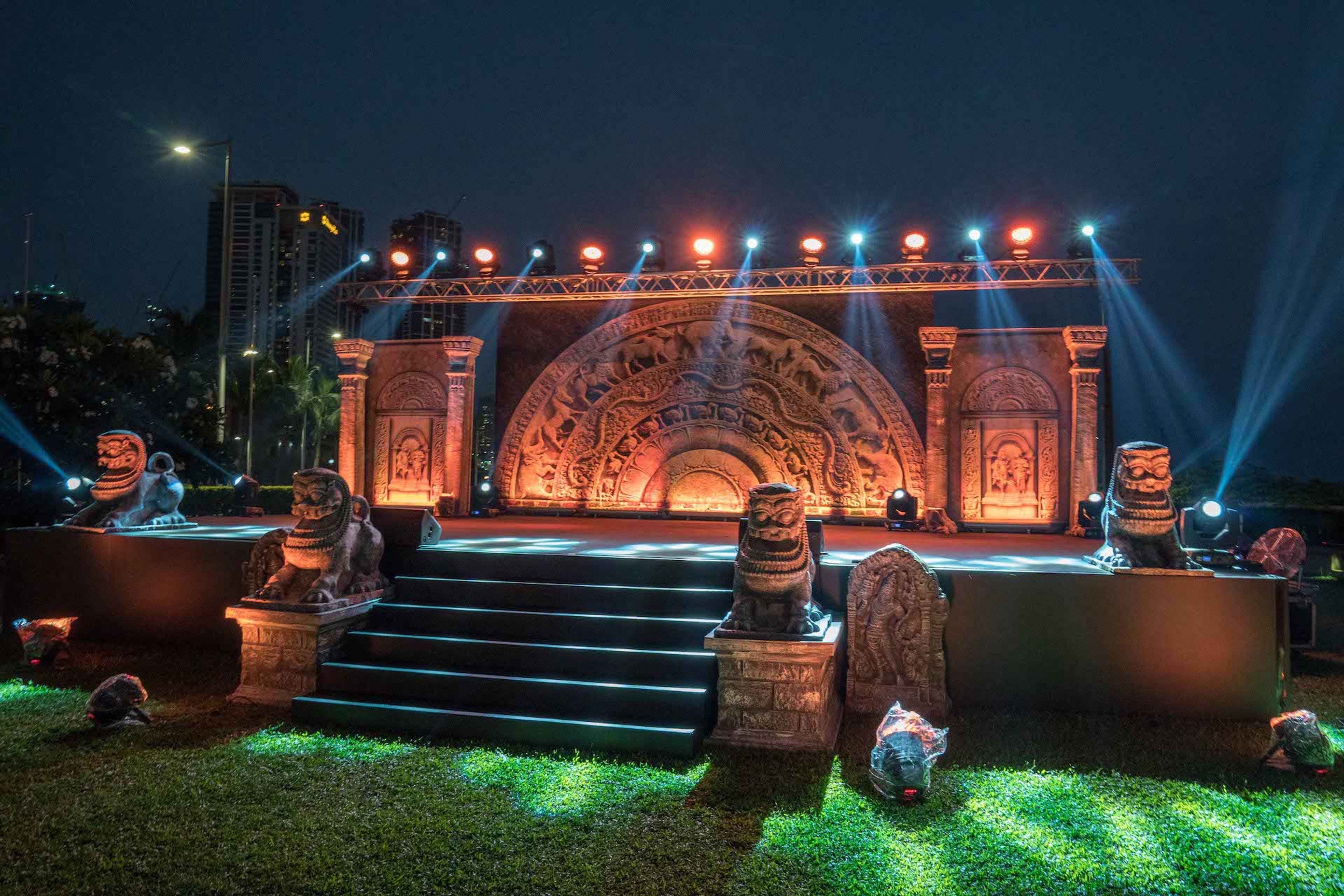 Setting the stage for a cultural performance in Colombo, Sri Lanka./Silversea photo