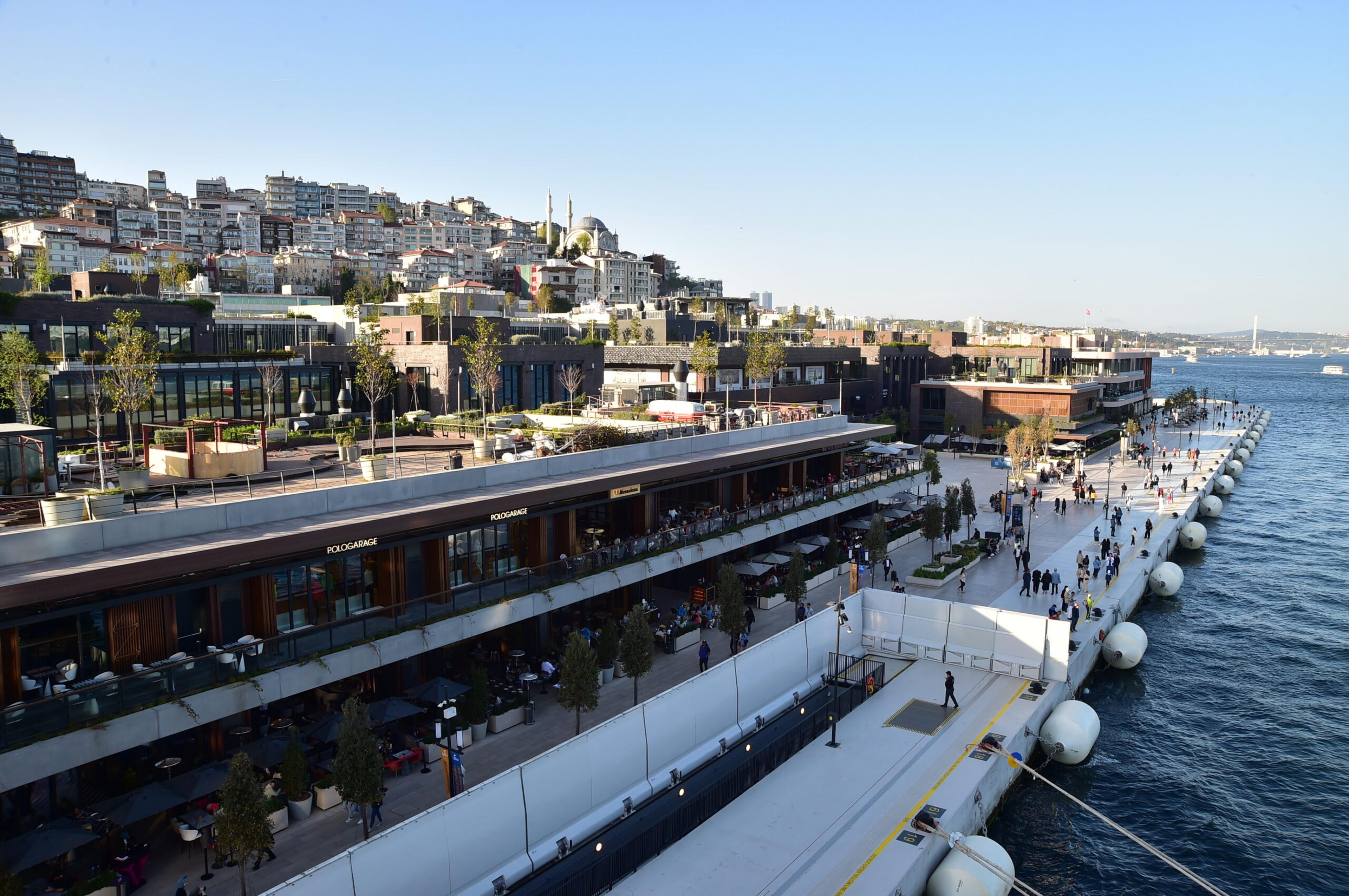 Plenty of places to shop and eat along the water at Galataport./Courtesy Galataport