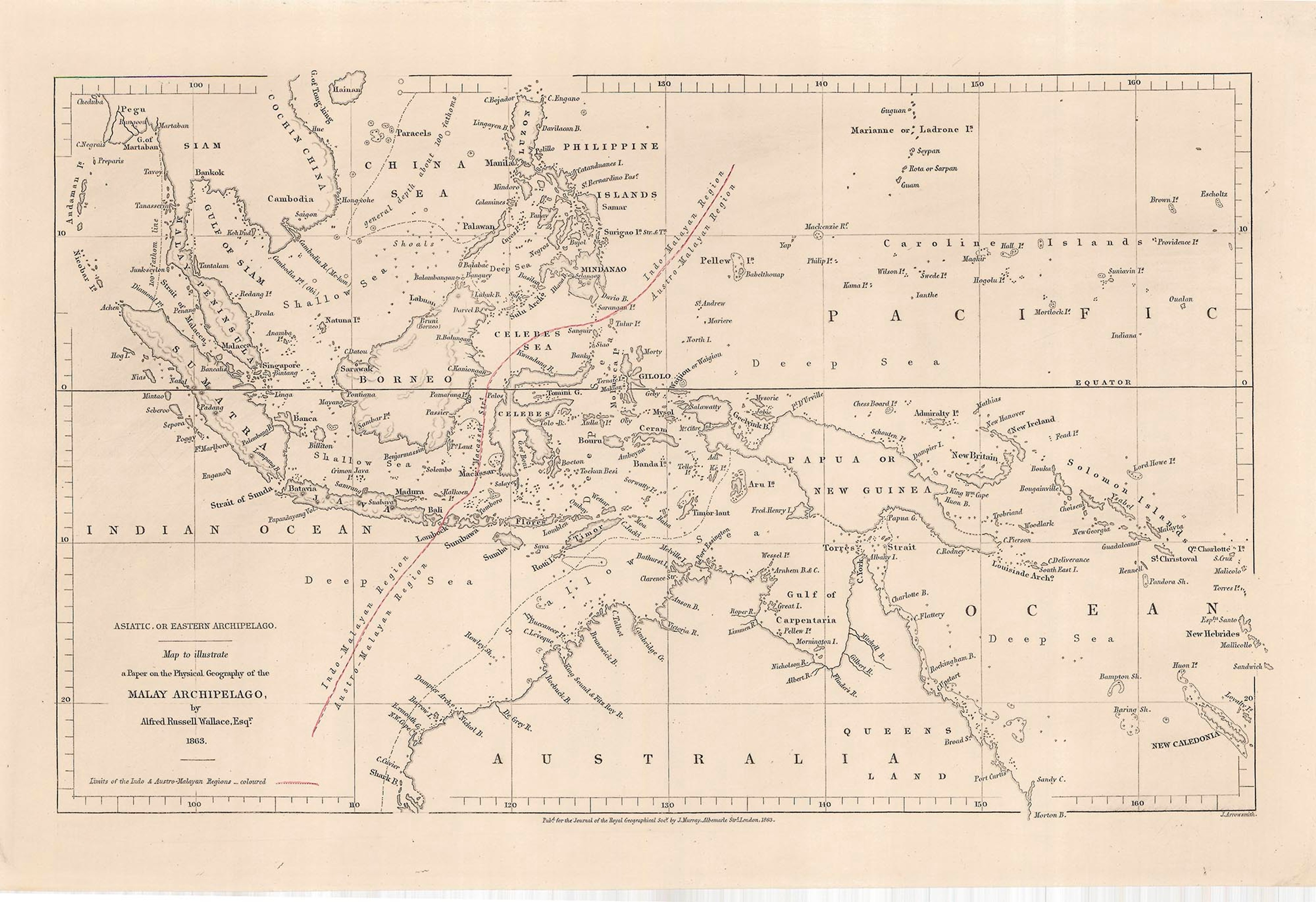 The Wallace Line divides the Indonesian islands of Bali and Lombok/© Royal Geographical Society (with IBG)