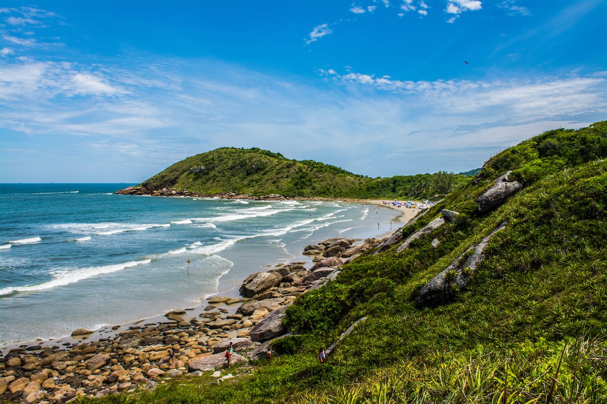 Stone and beach in Ilha do Mel, Paranagua, Brazil/Shutterstock
