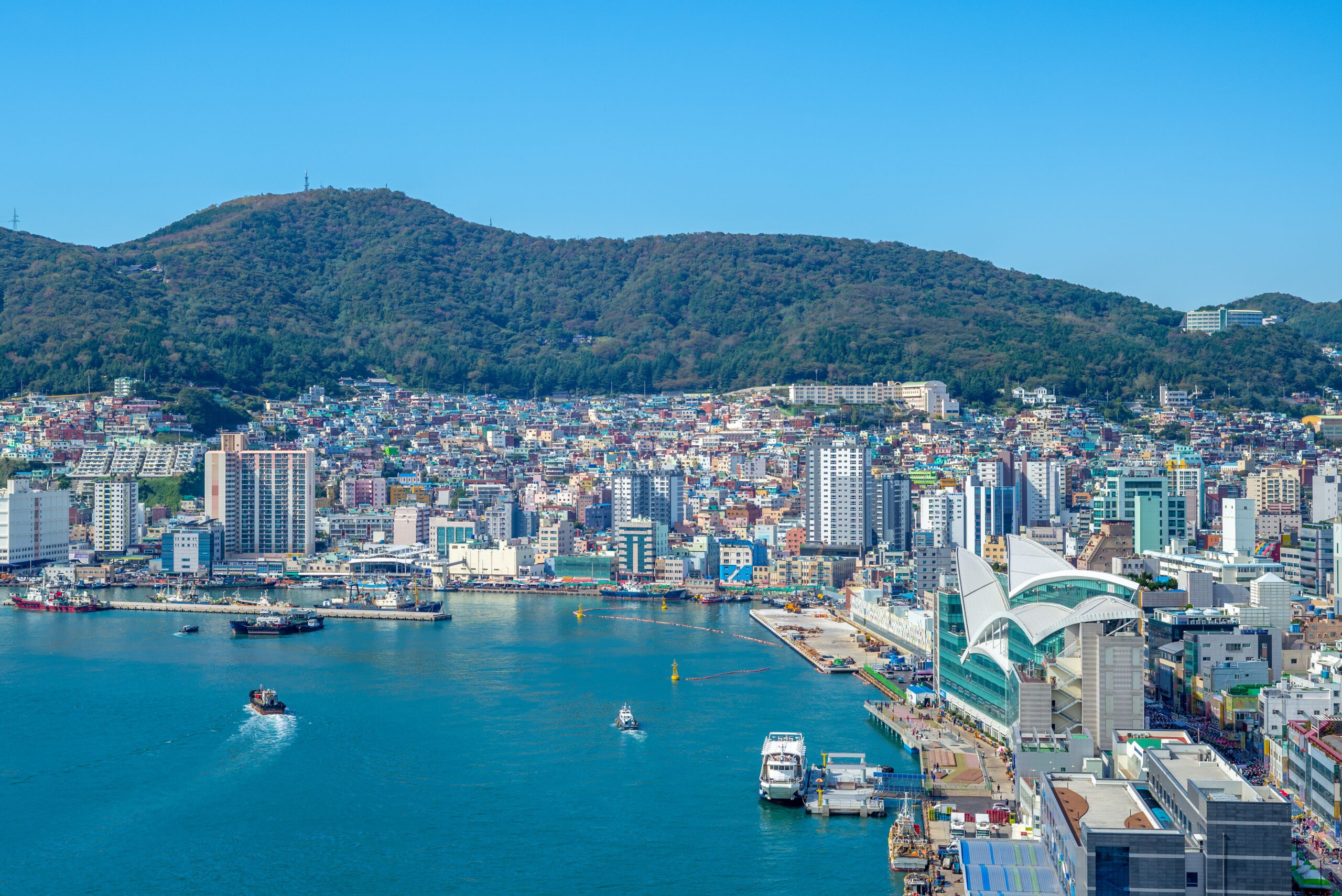 Busan Harbor, the largest port in South Korea/Getty Images