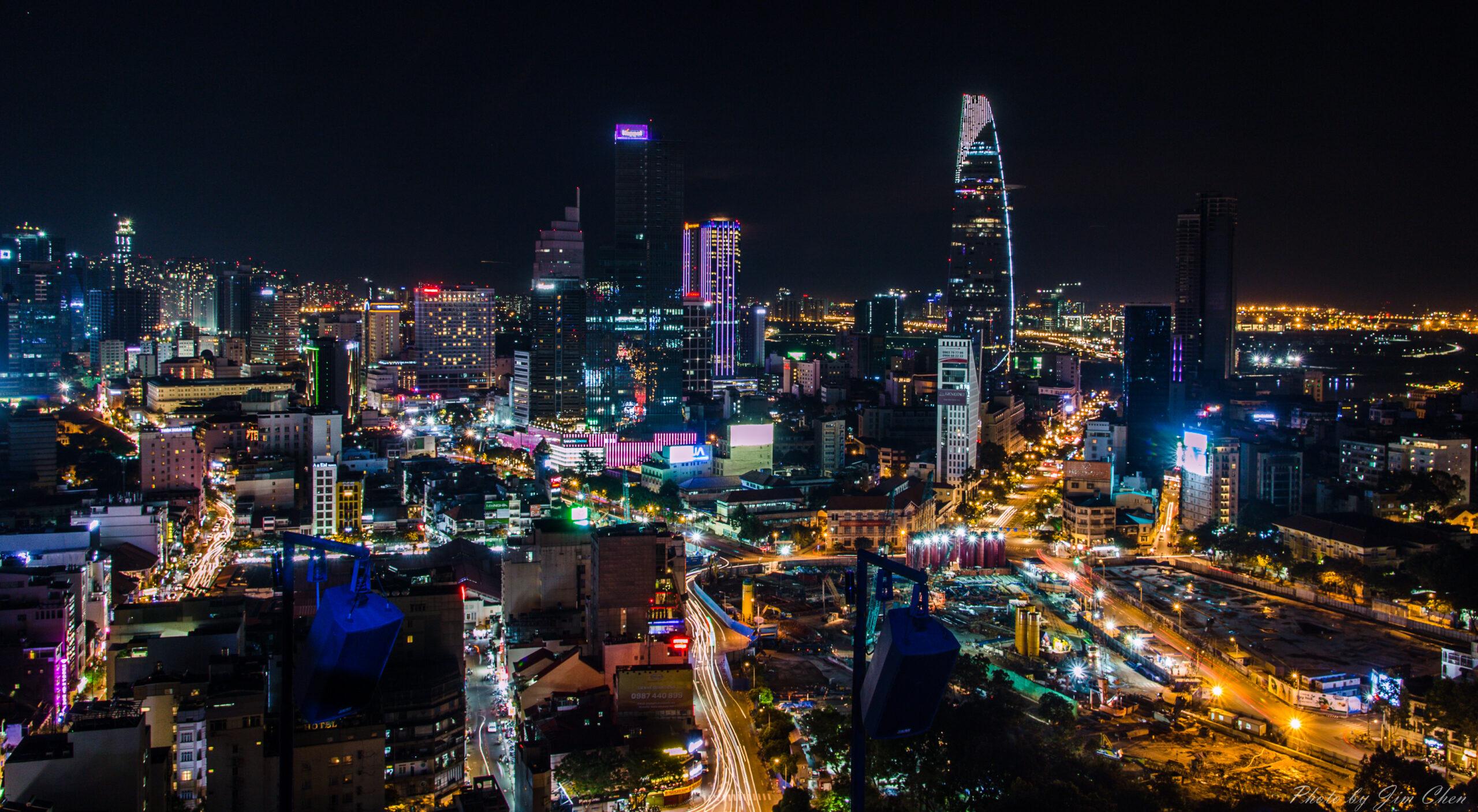 Ho Chi Minh City at night/Photo Wikimedia Commons