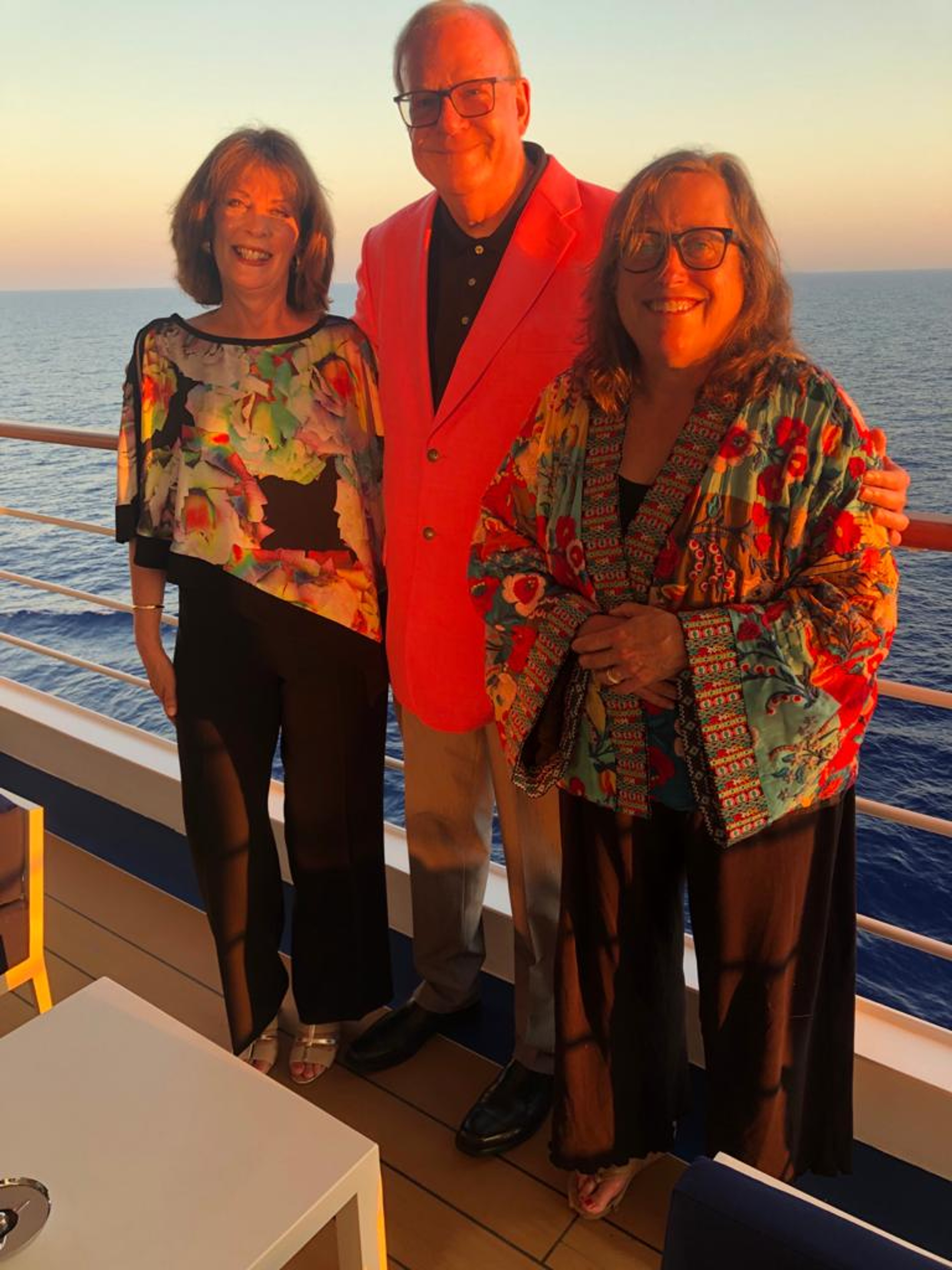 I met fellow guests Mary Lyons and Bill Donovan at our U.S. airport before we departed; we stayed in touch aboard Silver Moon/Carolyn Spencer Brown