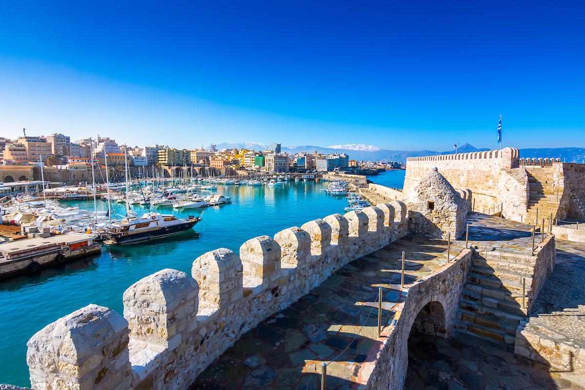 Built by the Republic of Venice in the 16th Century, Heraklion's Koules fortress is one of the city's most iconic sights./Shutterstock