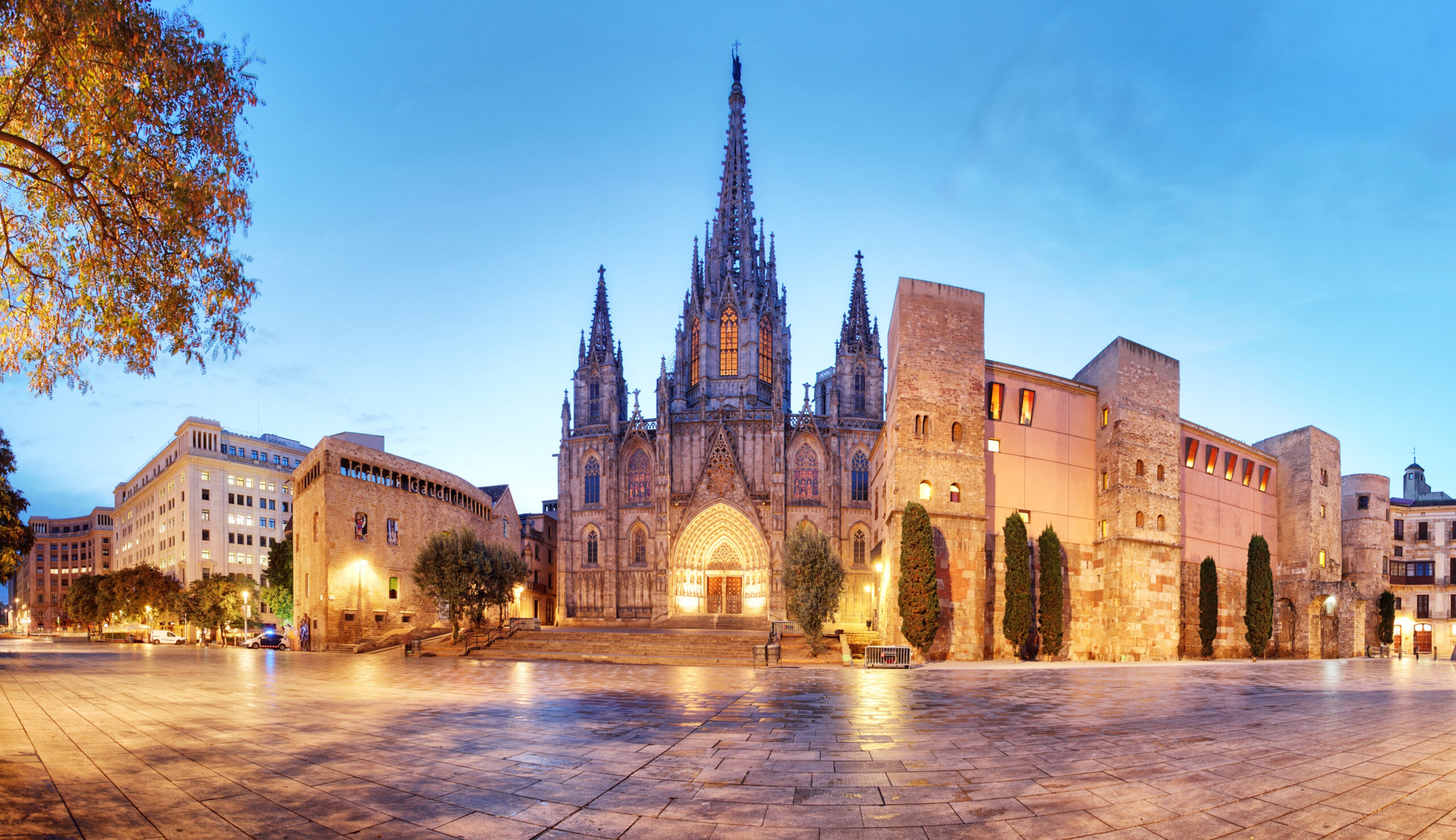 Barcelona's Gothic quarter includes the Cathedral of Barcelona, not to be confused with the Sagrada Familia. This cathedral has its own architectural marvels as well./Shutterstock