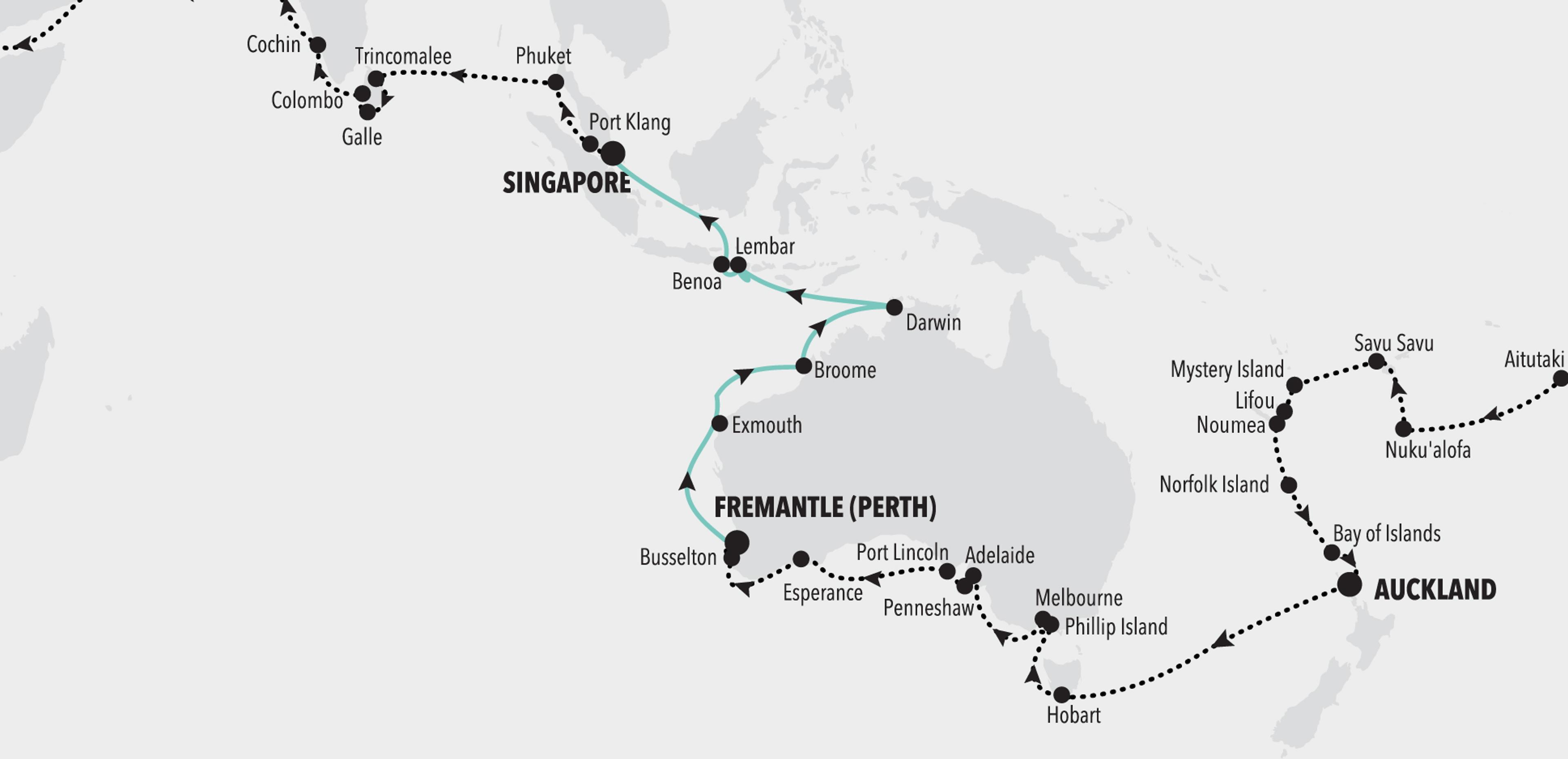 "The Curious and the Sea," Silversea's World Cruise 2026, segment 5