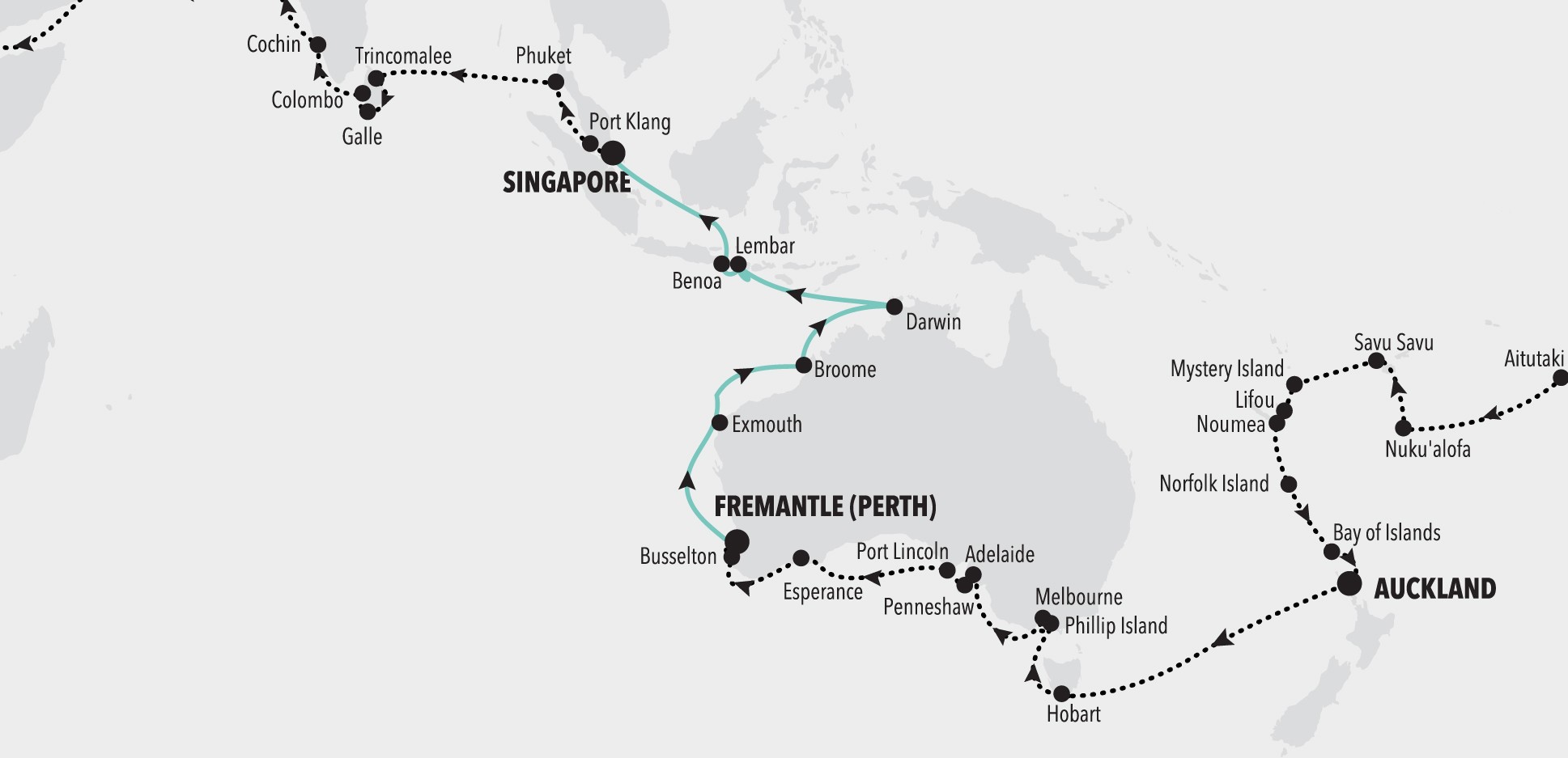 "The Curious and the Sea," Silversea's World Cruise 2026, segment 5