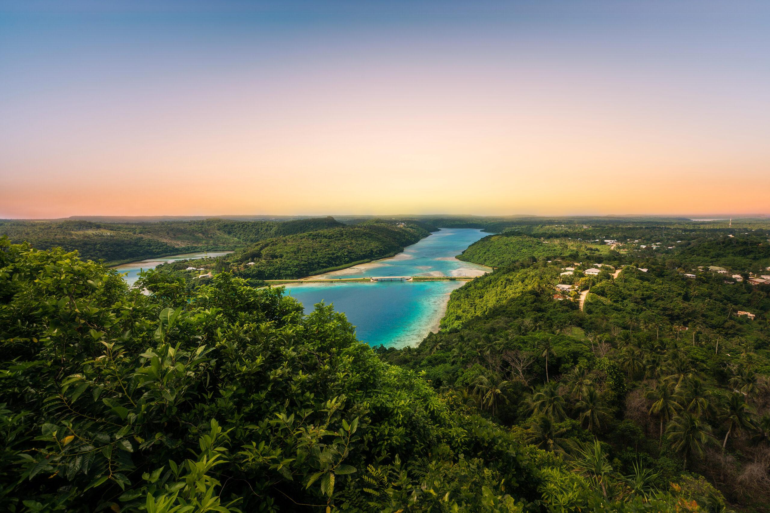 The view from Mt. Talau in Tonga/Shutterstock