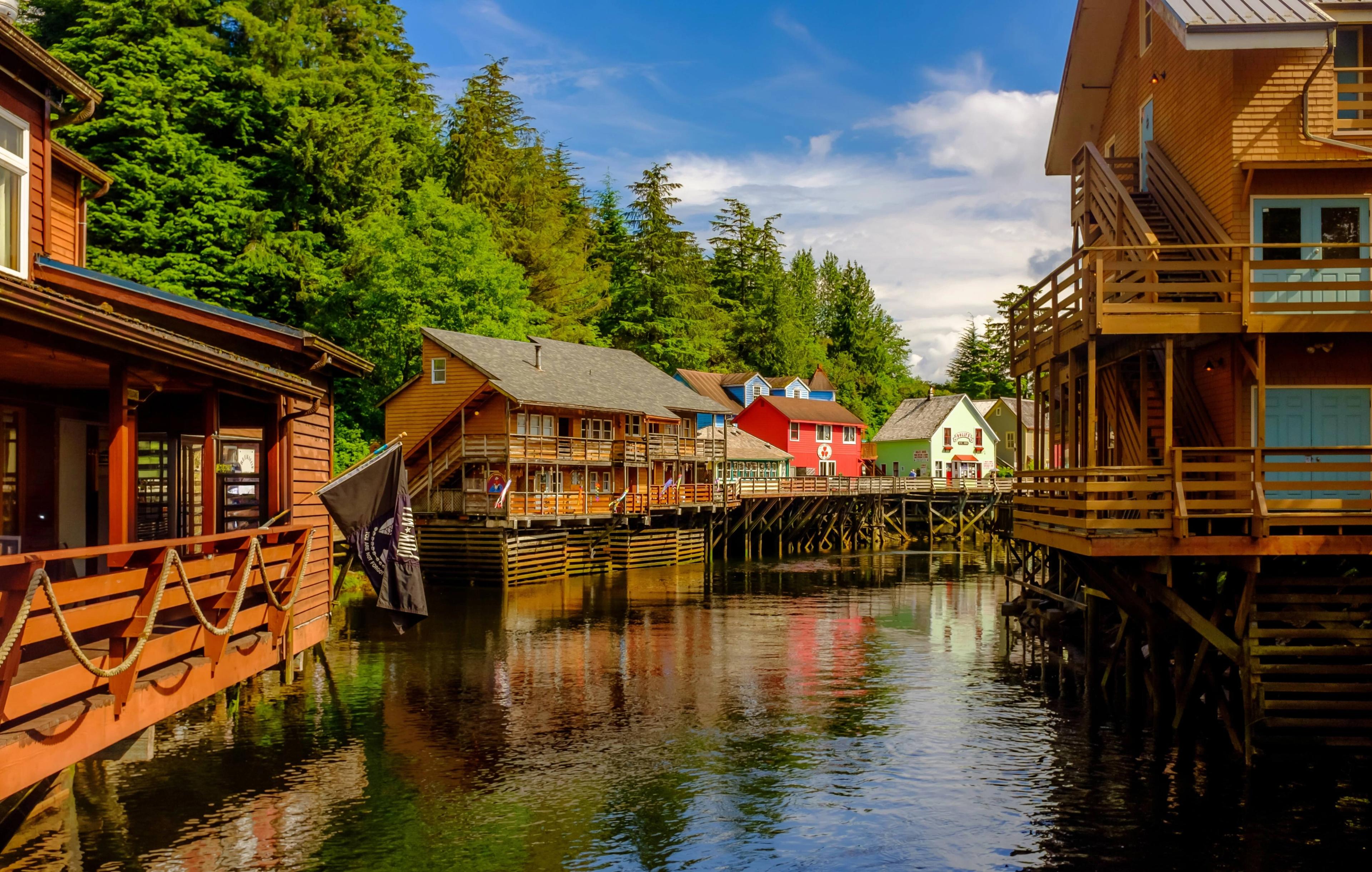 In Alaska's Ketchikan, a Highlight Experience to the city's street-on-stilts offers history and wonderful galleries and shops.