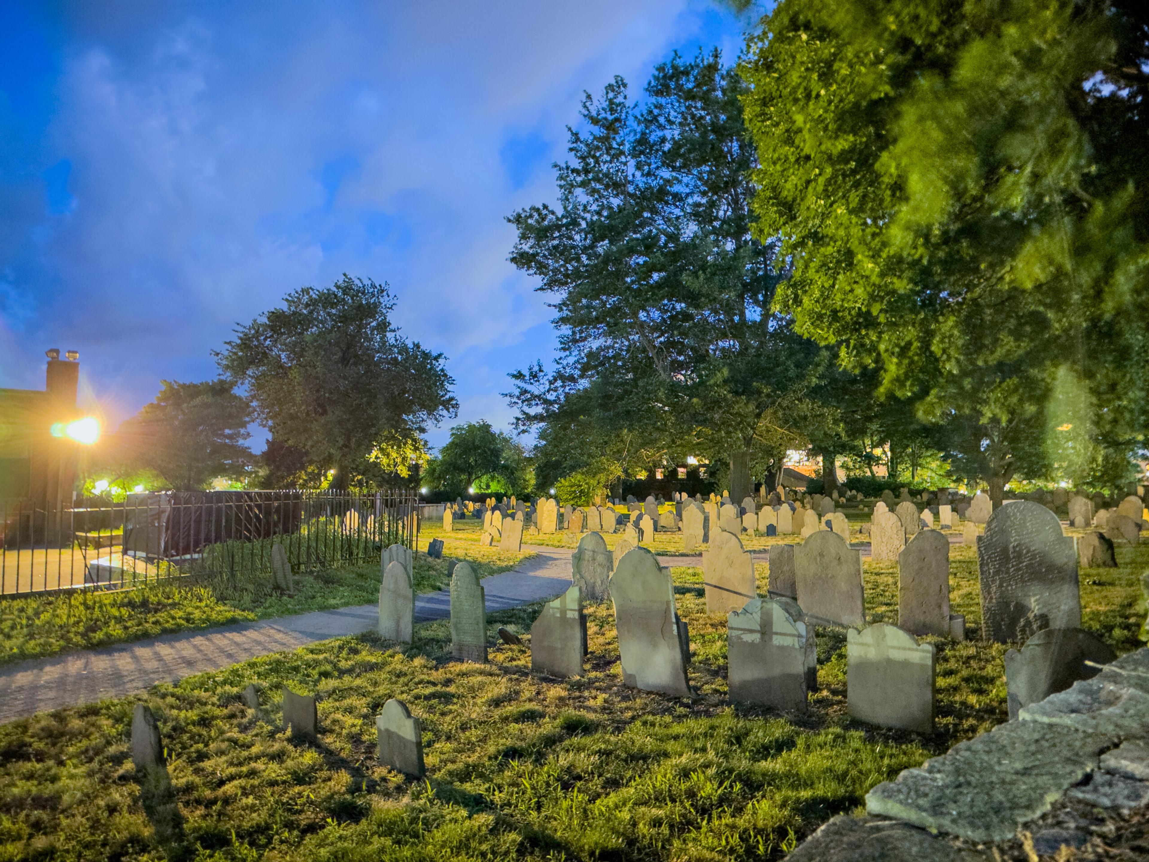 A Salem, Mass., a graveyard, where witches are said to be buried/Getty Images
