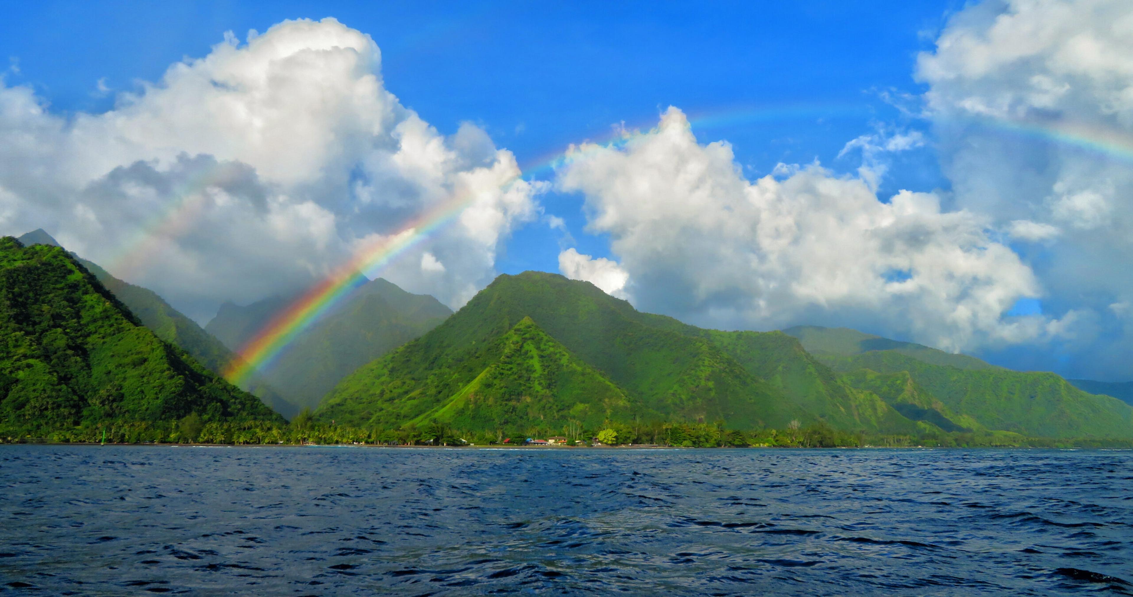 You'll feel as though you're over the rainbow in Tahiti with its surreal colors./Shutterstock