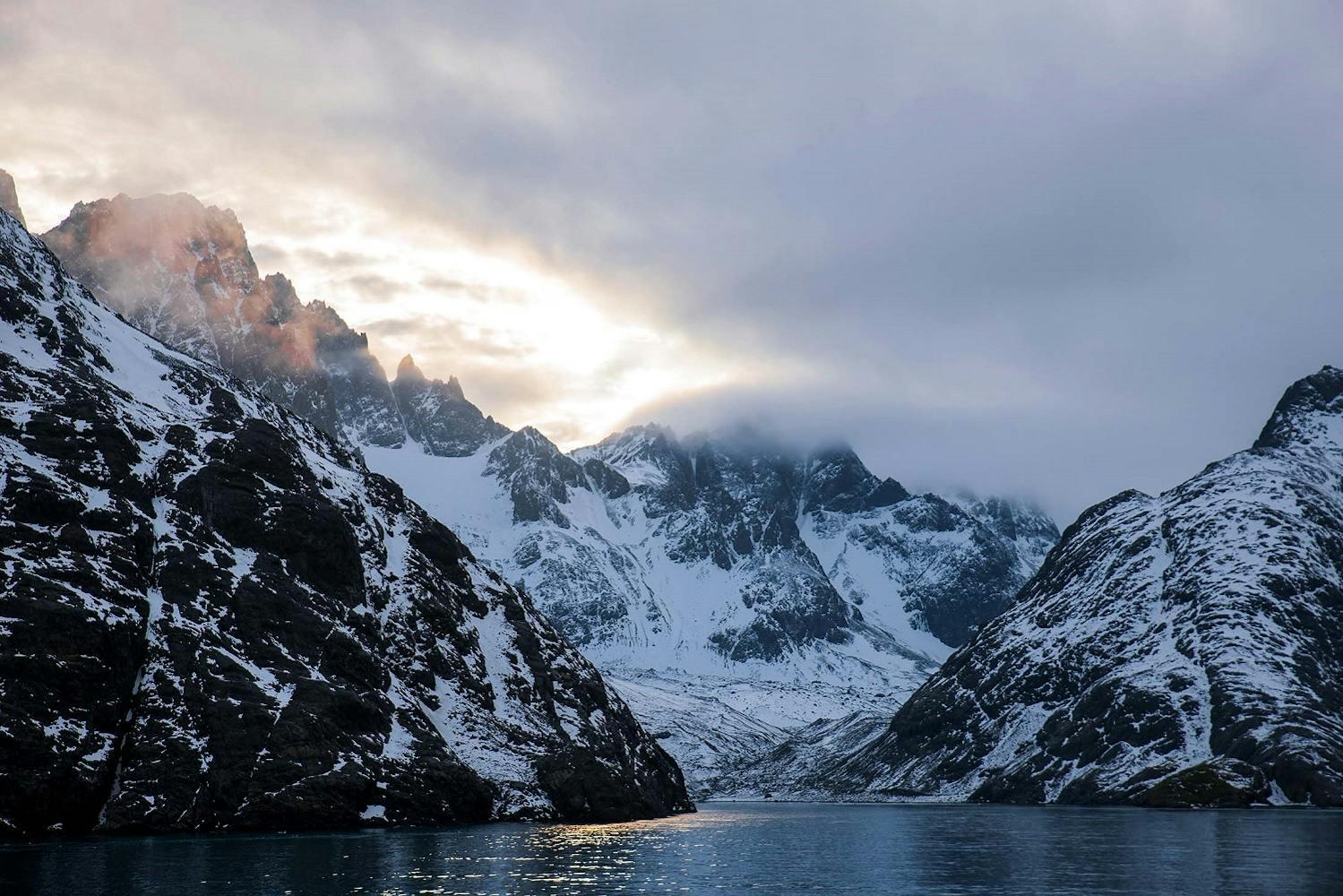 The dramatic landscapes of South Georgia are reason enough to travel here. Seen here, the remarkable Drygalski Fjord./Lucia Griggi for Silversea