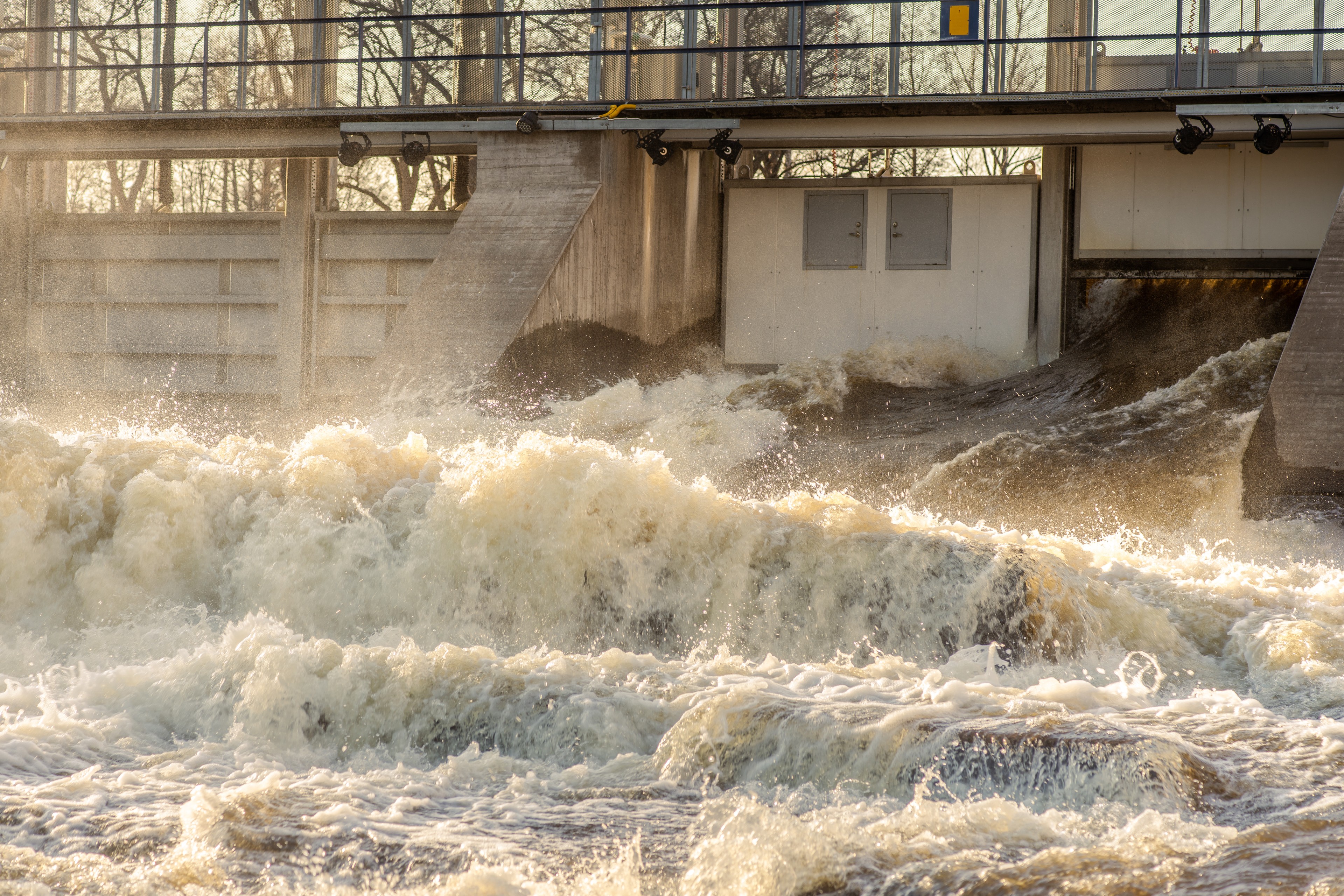 Dam at a hydroelectric power plant in Sweden, huge producer of such energy./Getty Images
