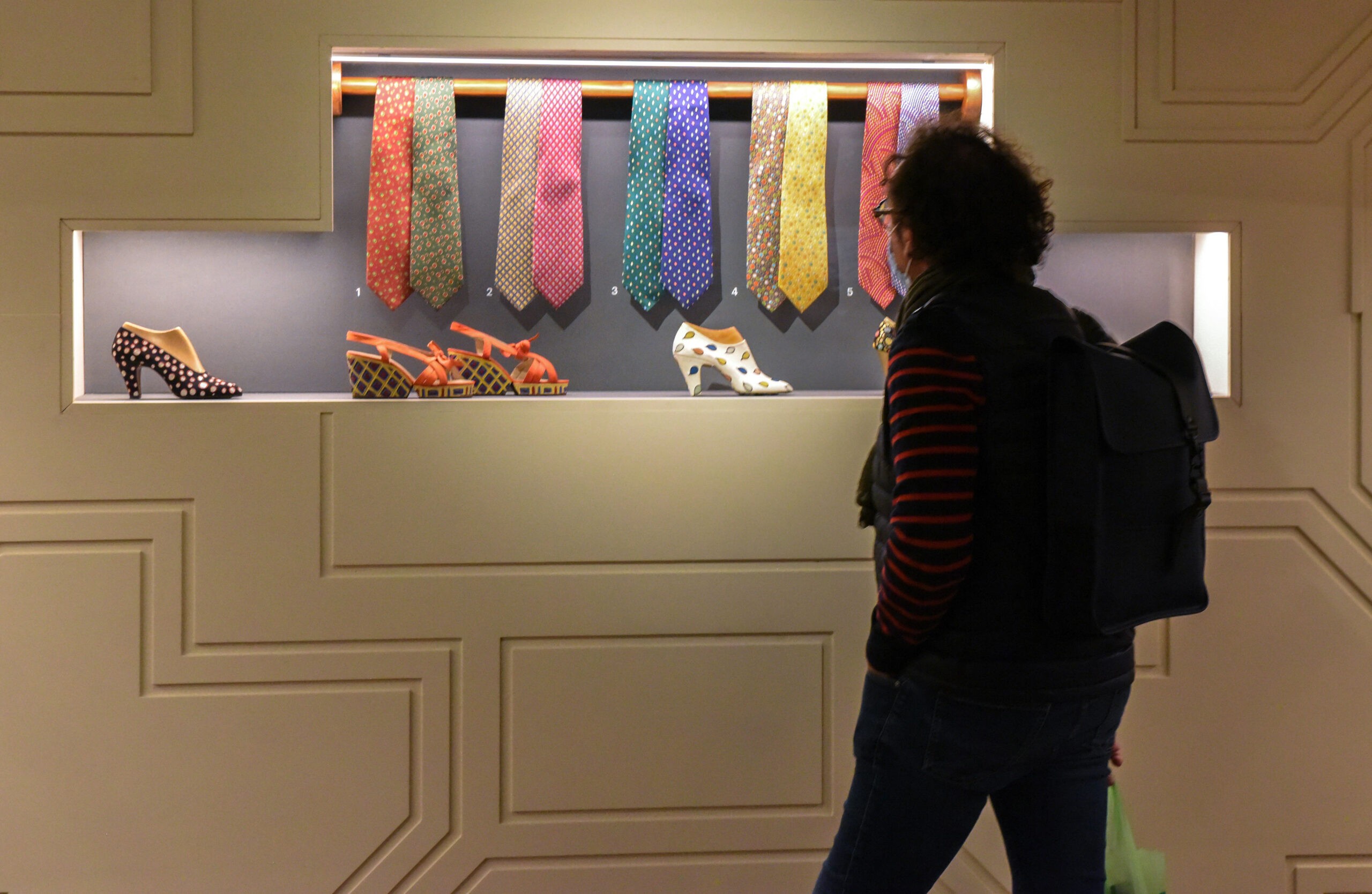 Visitors can admire an array of fabrics and patterns at the Ferragamo Museum in Florence, Italy./Photo by Ronan O'Connell for Silversea