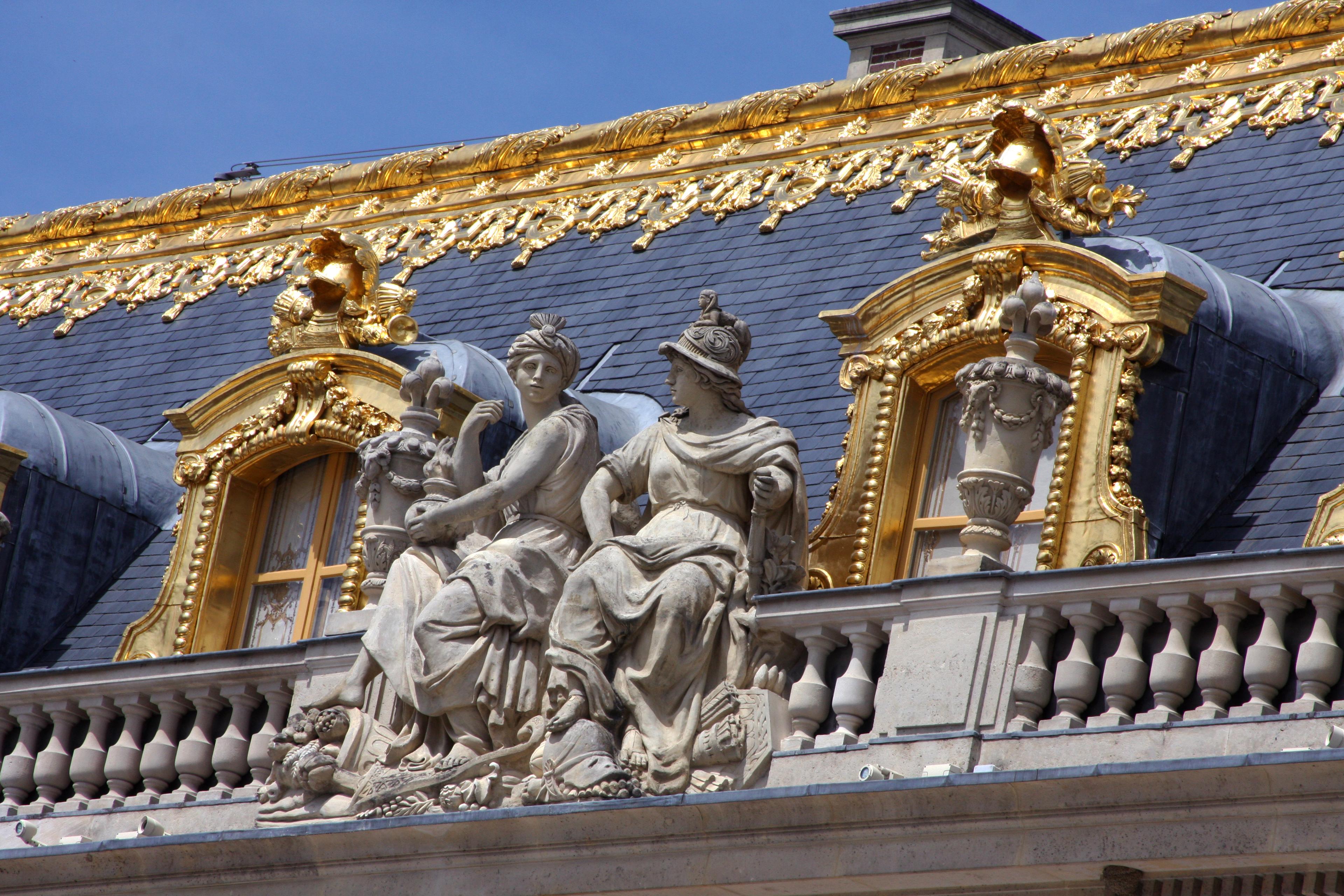 A part of the front facade of the famous Palace of Versailles near Paris/Getty Images