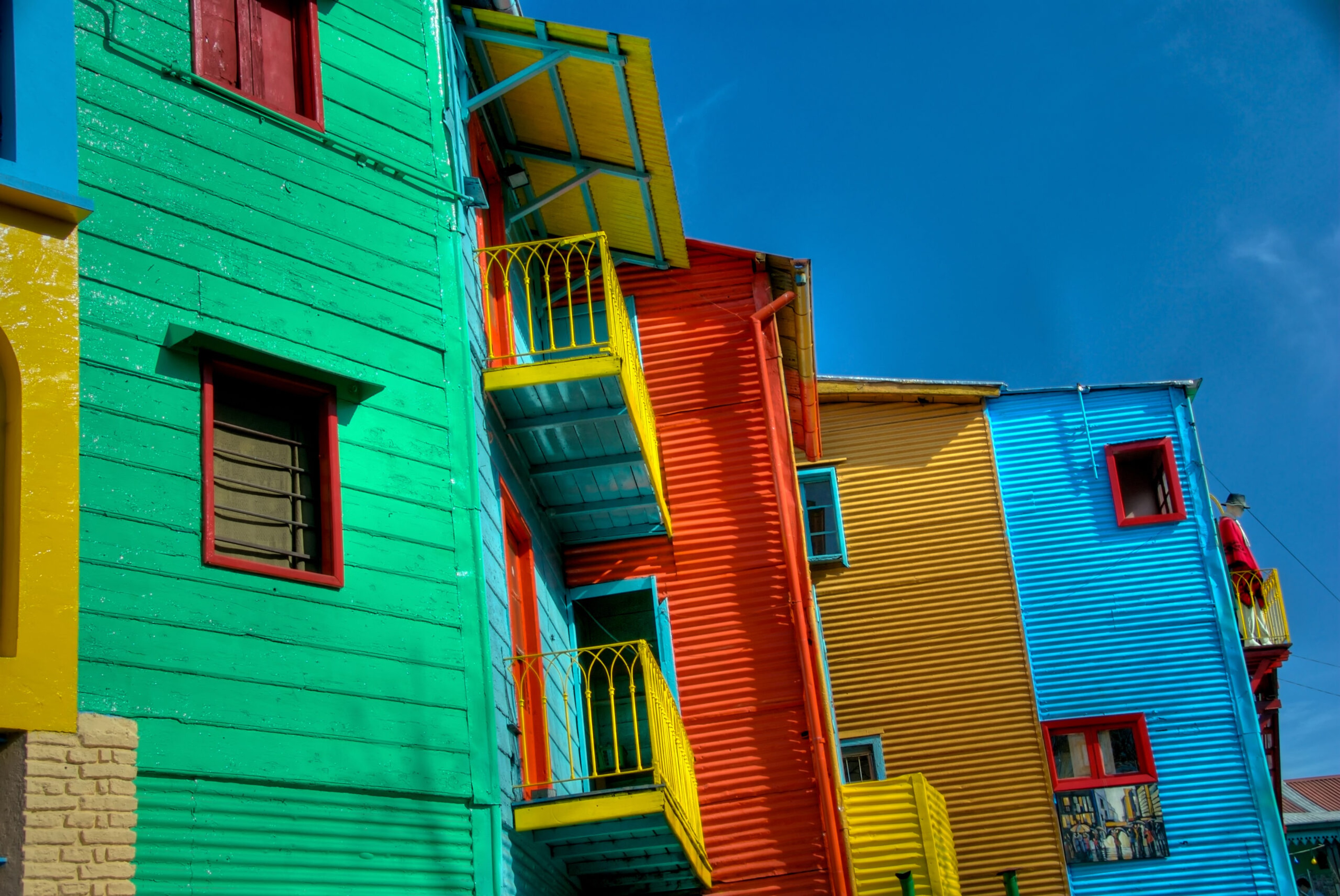 Seeing big splashes of color in Buenos Aires? Chances are you're on Caminito Street./Shutterstock
