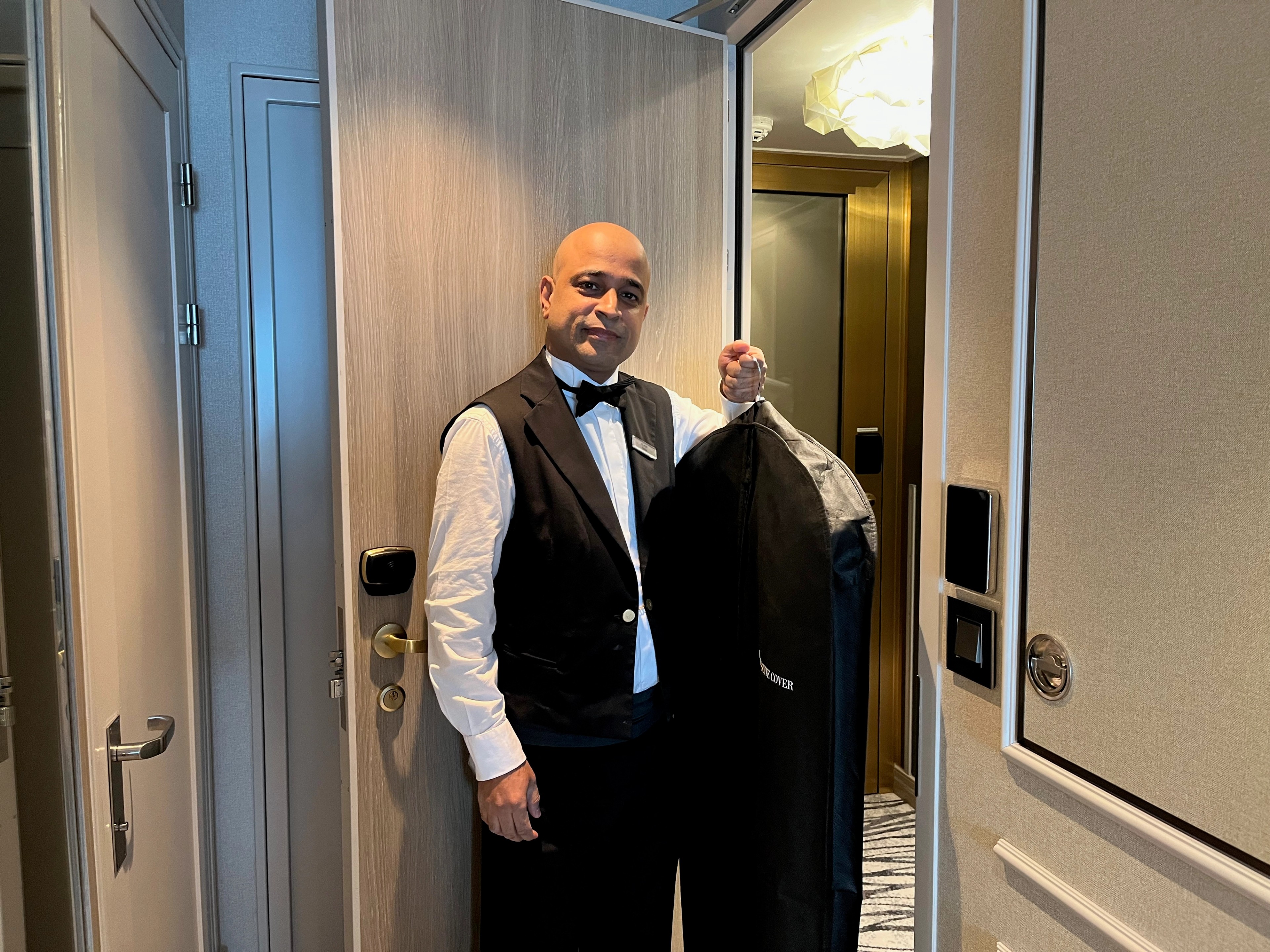 On this cruise, butlers handle all of your laundry and pressing needs./Carolyn Spencer Brown