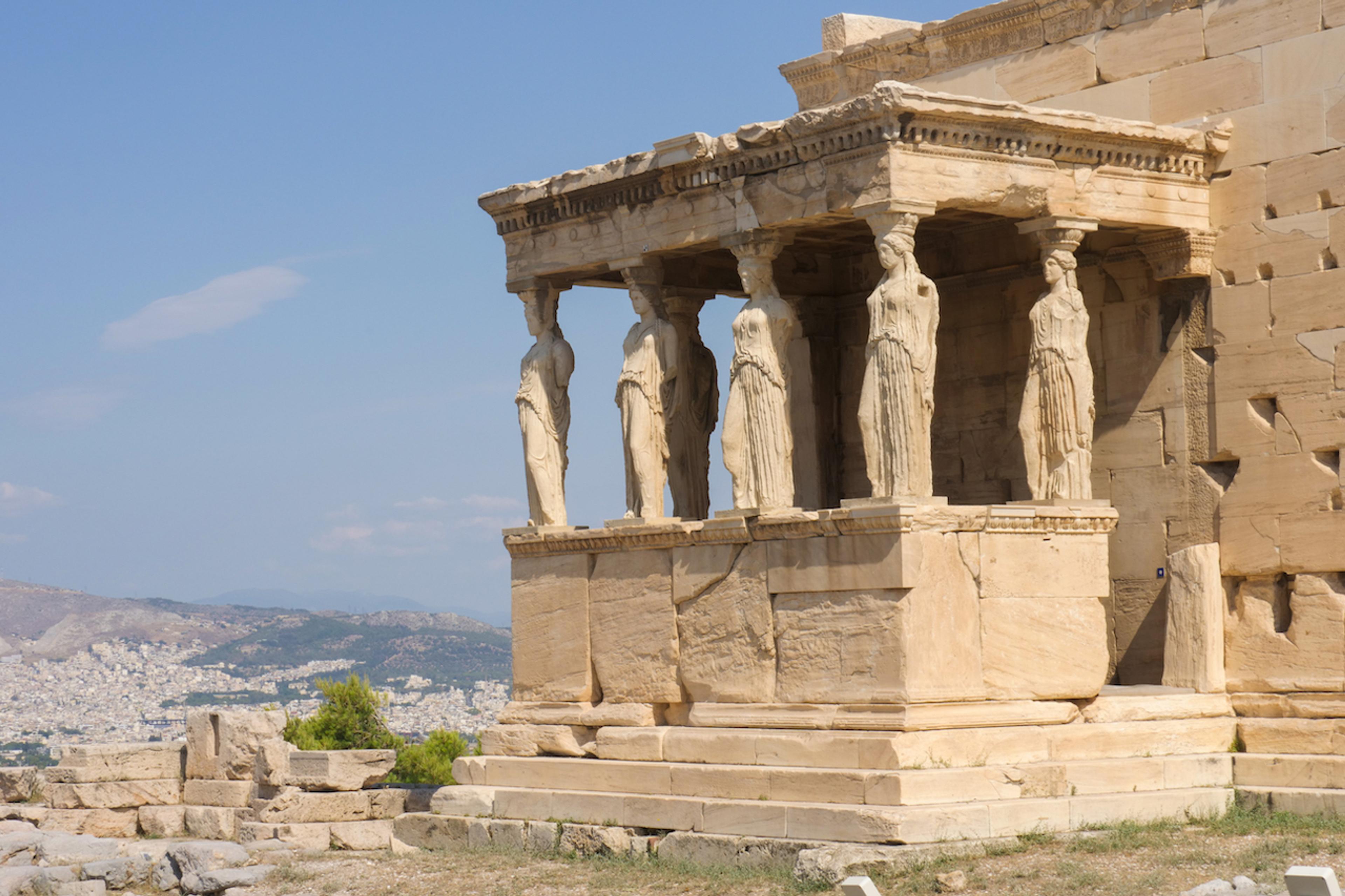 Statues of the ancient Caryatids in the Acropolis./Denis Elterman