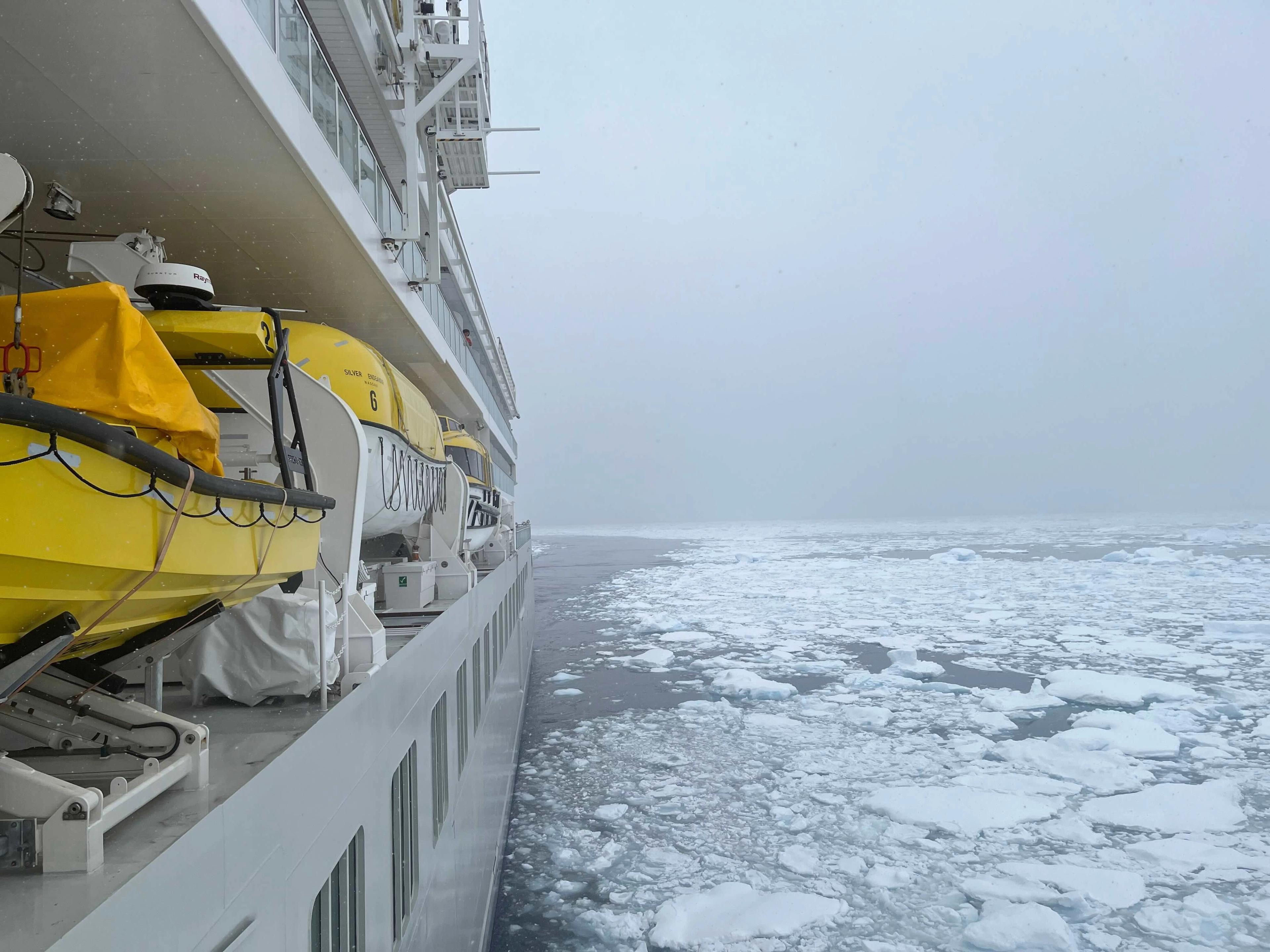At home in the ice with Silversea's Silver Endeavour, in Antarctica./Carolyn Spencer Brown