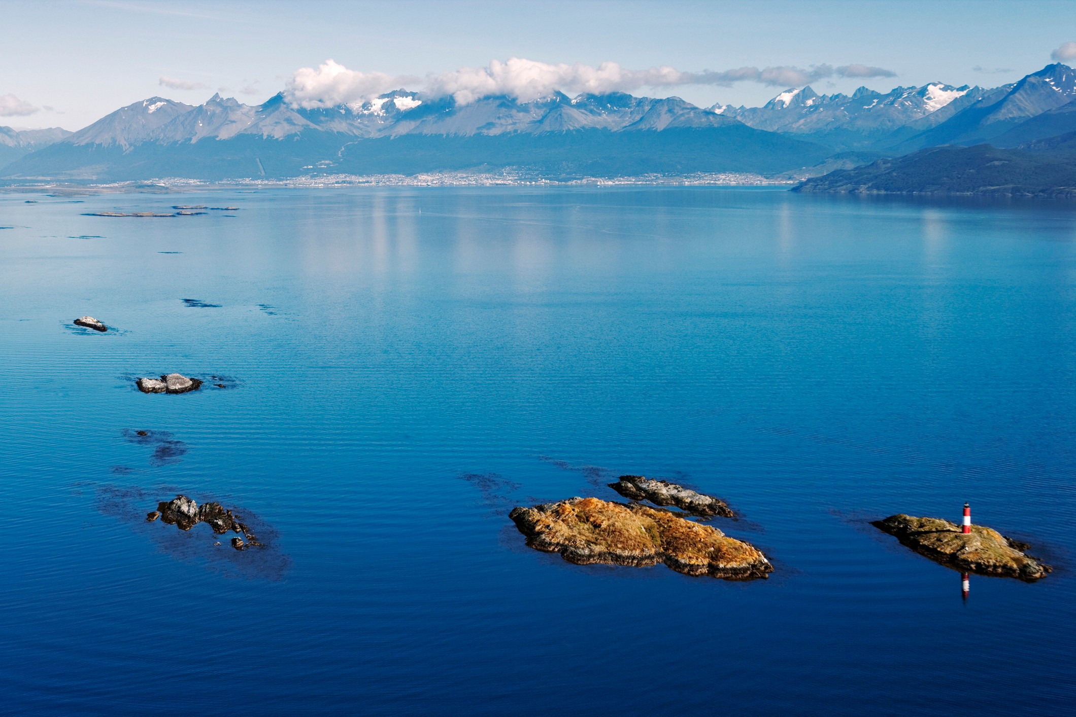 The Beagle Channel is about 150 miles long and runs through Chile and Argentina./Getty