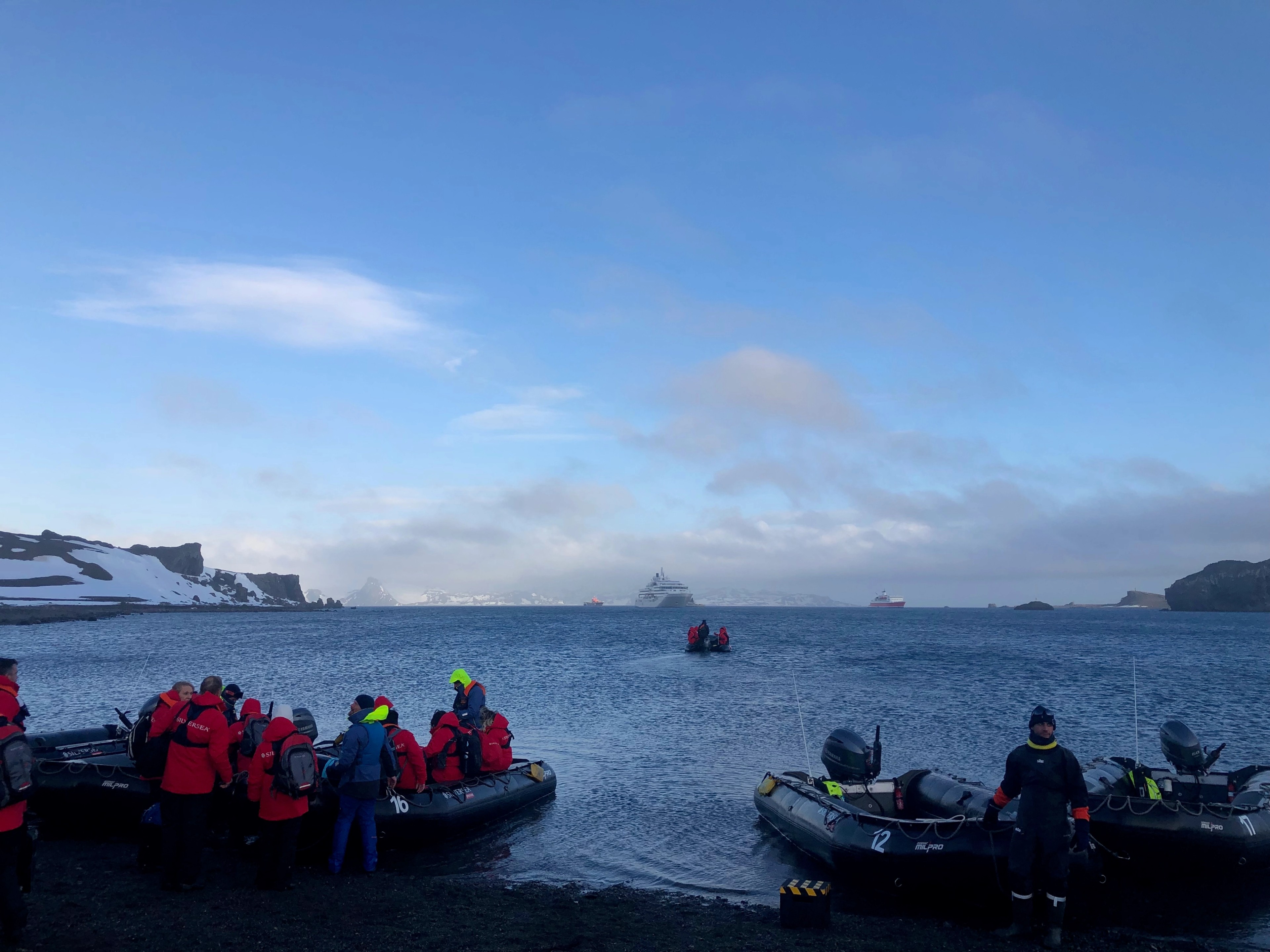 After we land on King George Island, we take small boats out to Silver Endeavour/Carolyn Spencer Brown