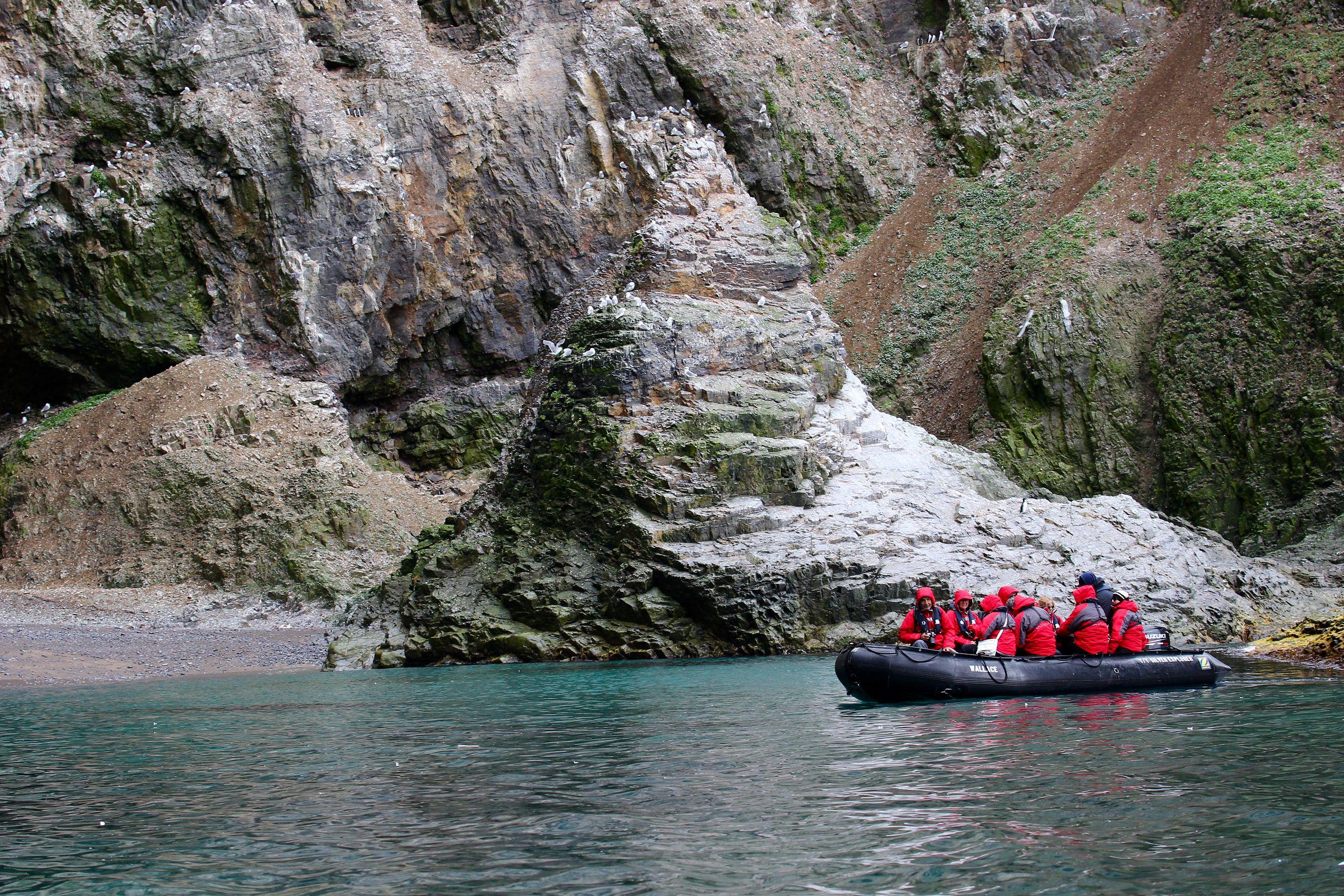 Don't worry about packing a parka. Silversea provides the red jackets, which come in handy in the Arctic./Photo by Gary Bembridge/Wikimedia Commons