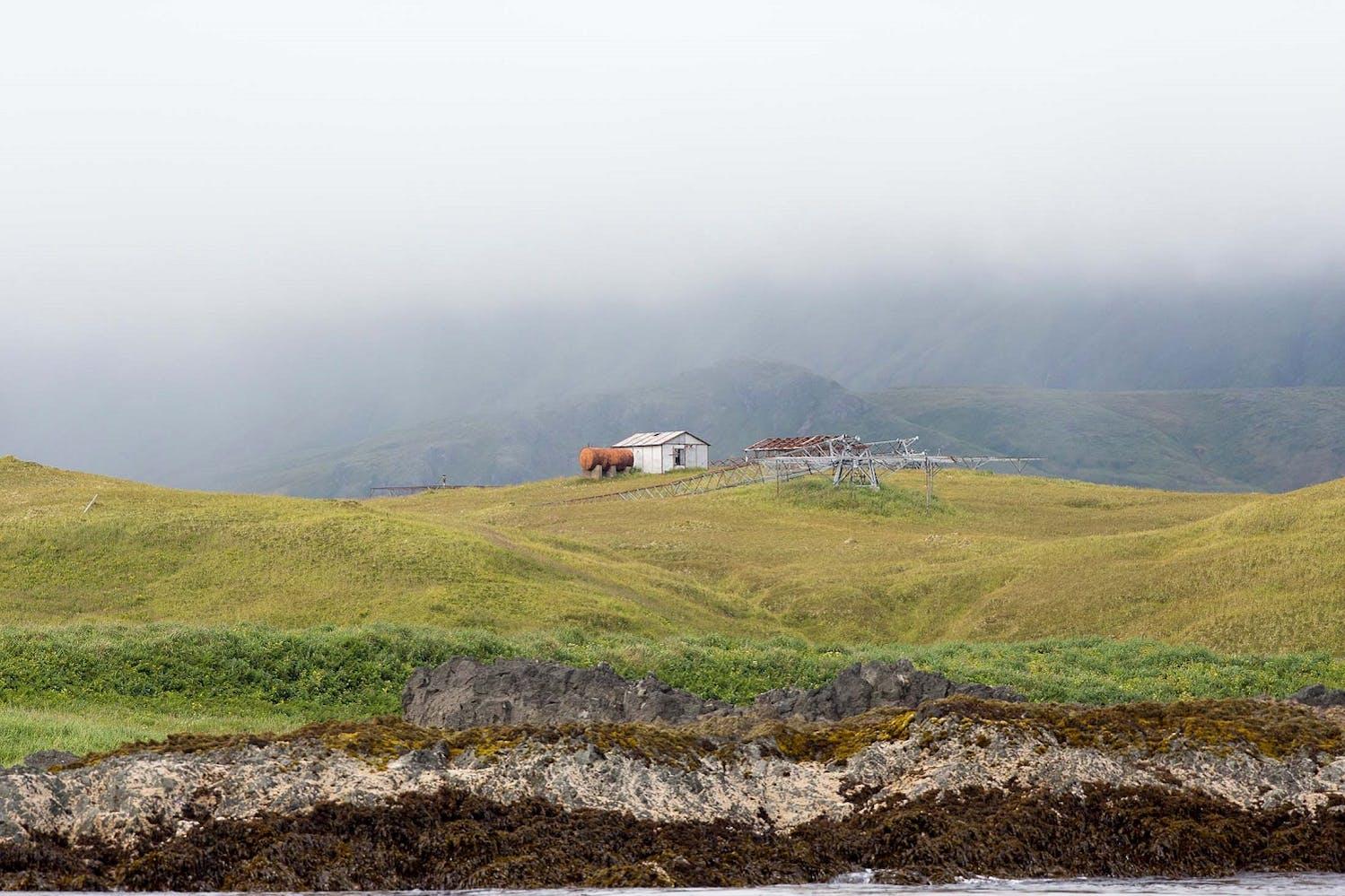 Extreme weather conditions and rugged coastlines make many of the Aleutian Islands difficult to access from the water./Lucia Griggi