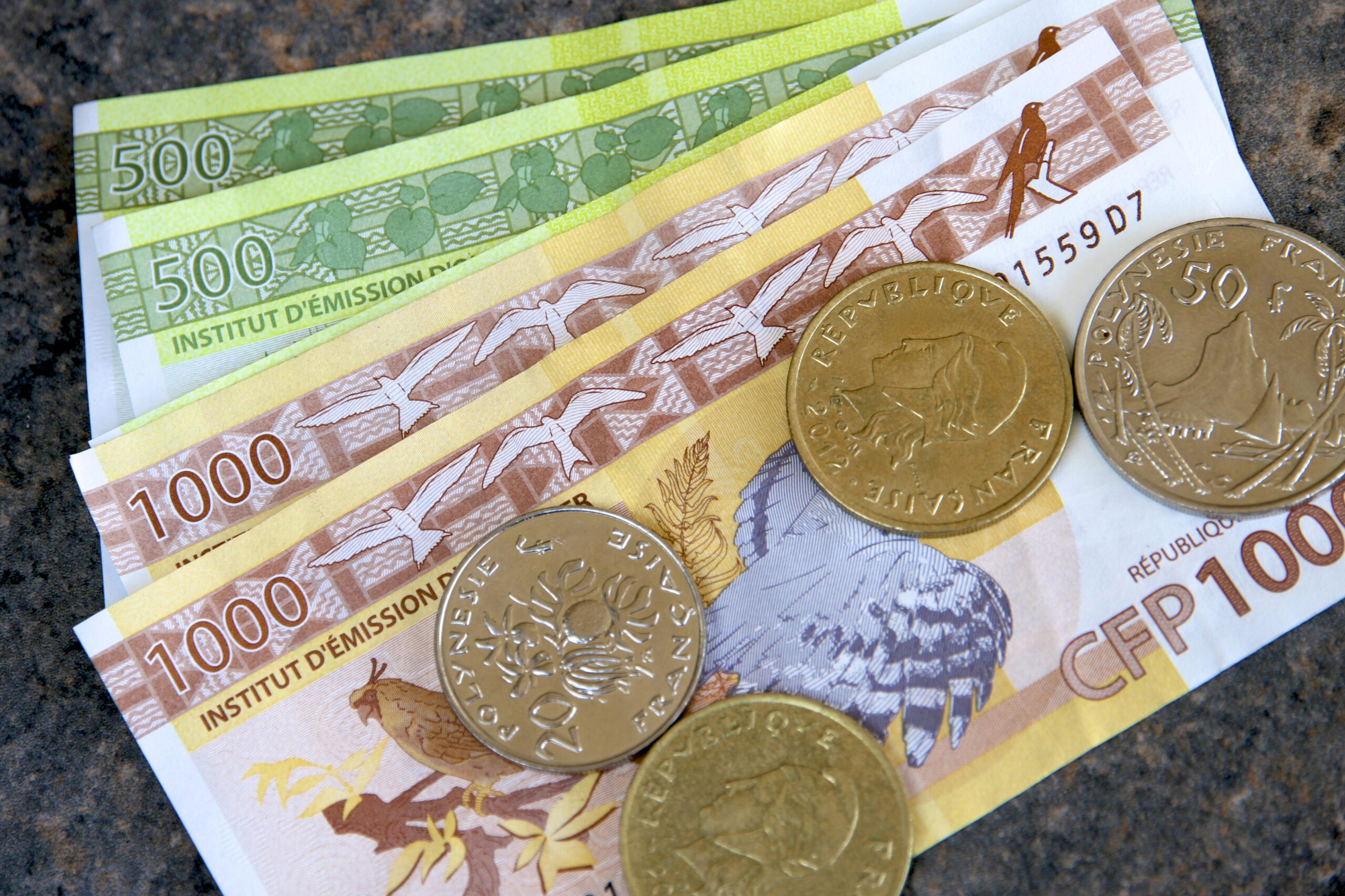 French Polynesian currency works in French Polynesia, but not on other Polynesian islands./Shutterstock