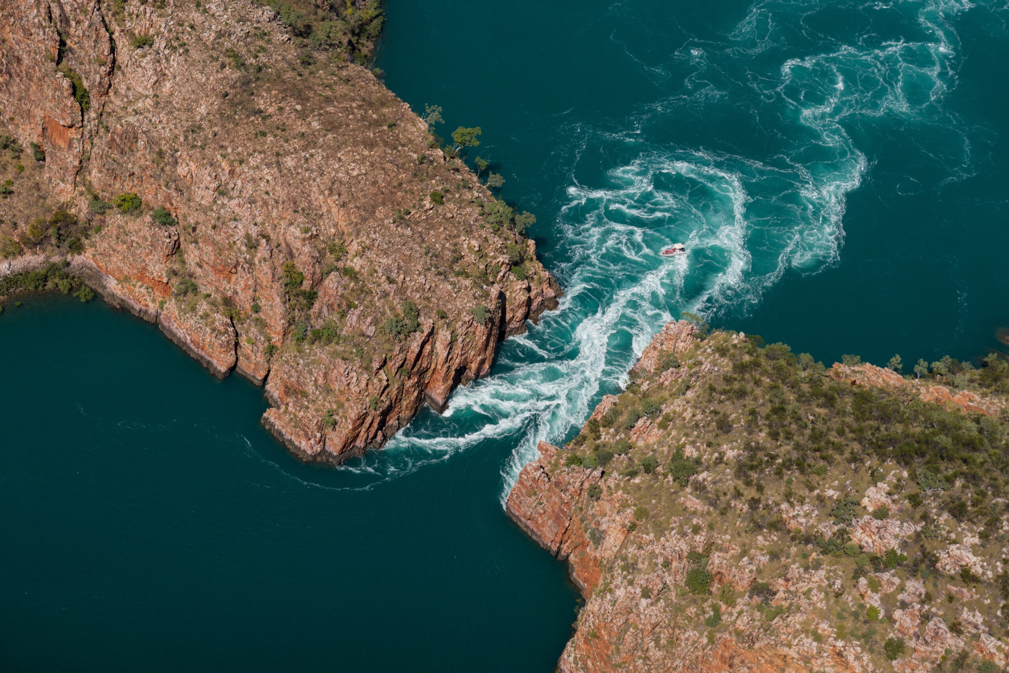 Horizontal Falls on the Kimberley Coast, Western Australia/Getty Images
