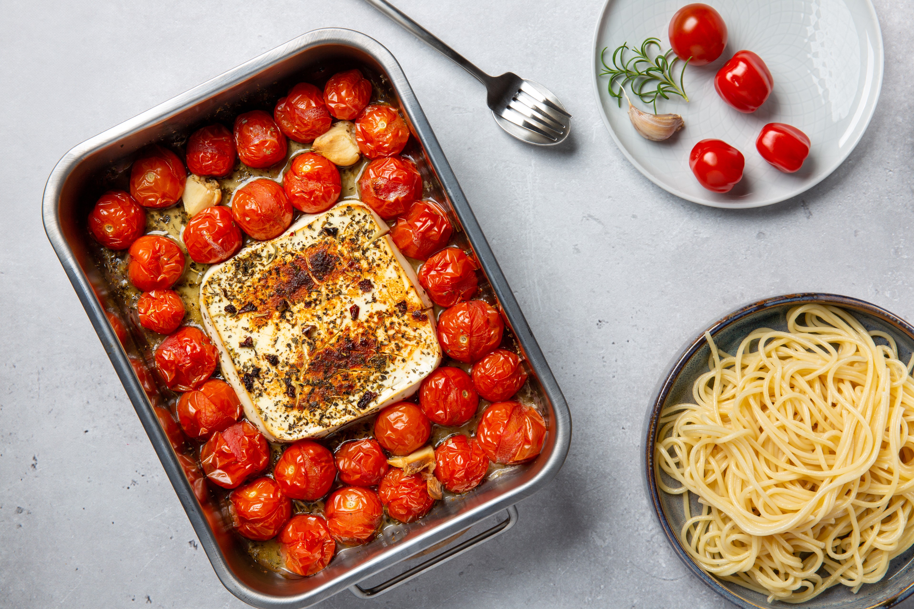 Baked feta pasta./Shutterstock
