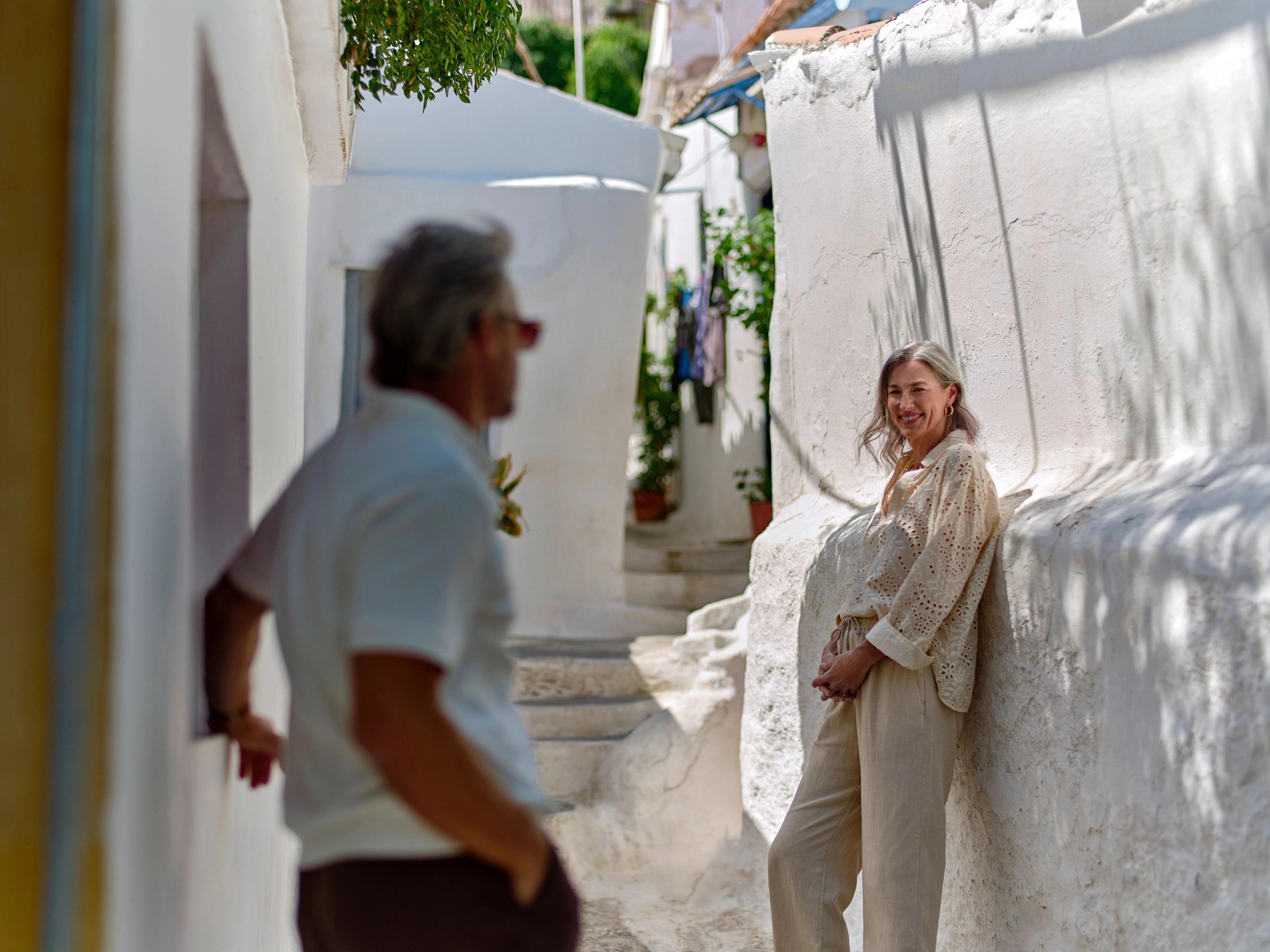Anafiotika, a scenic, hidden neighborhood nestled directly beneath the northeast side of Acropolis.