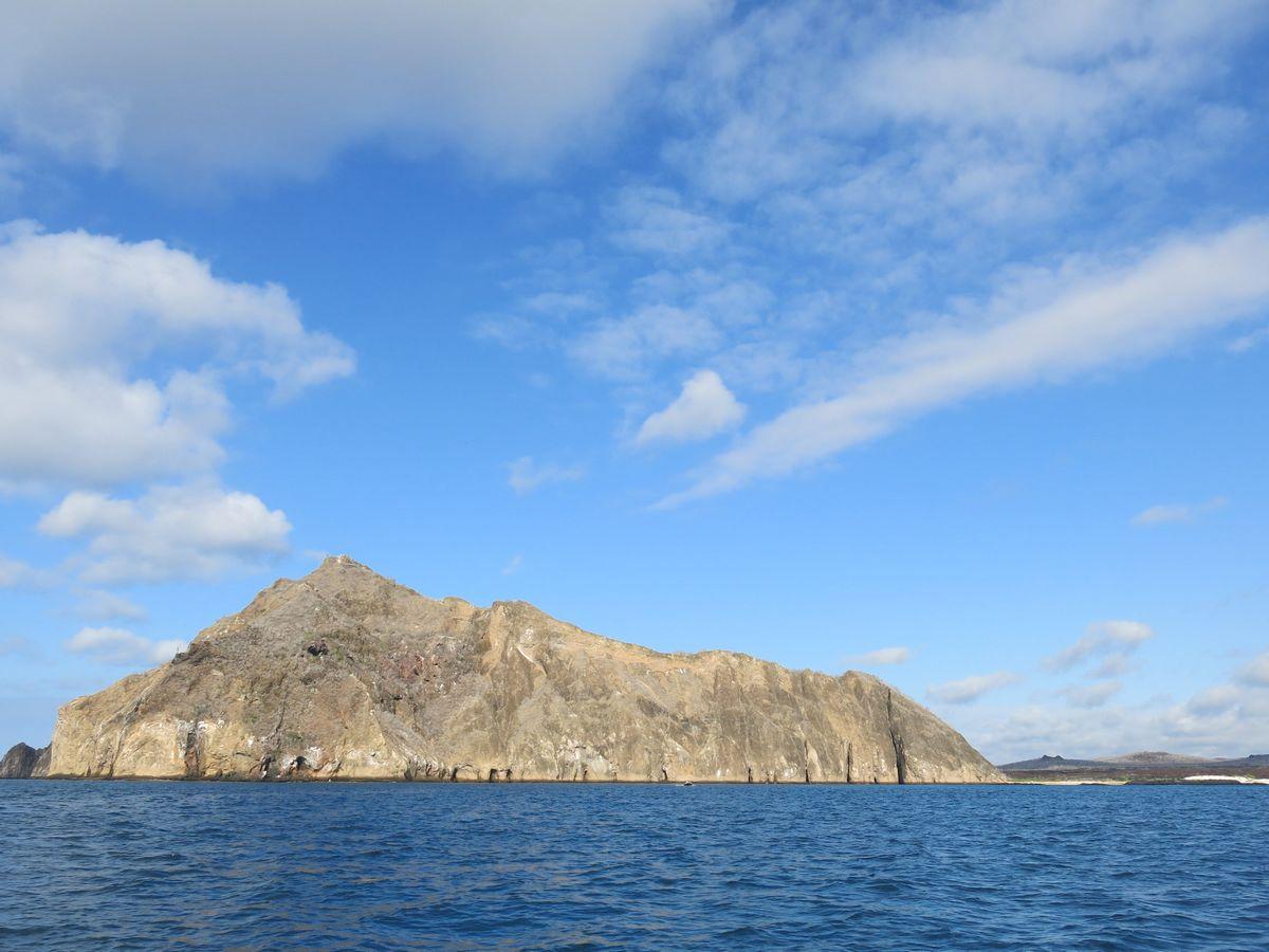 The Galapagos' unique volcanic scenery